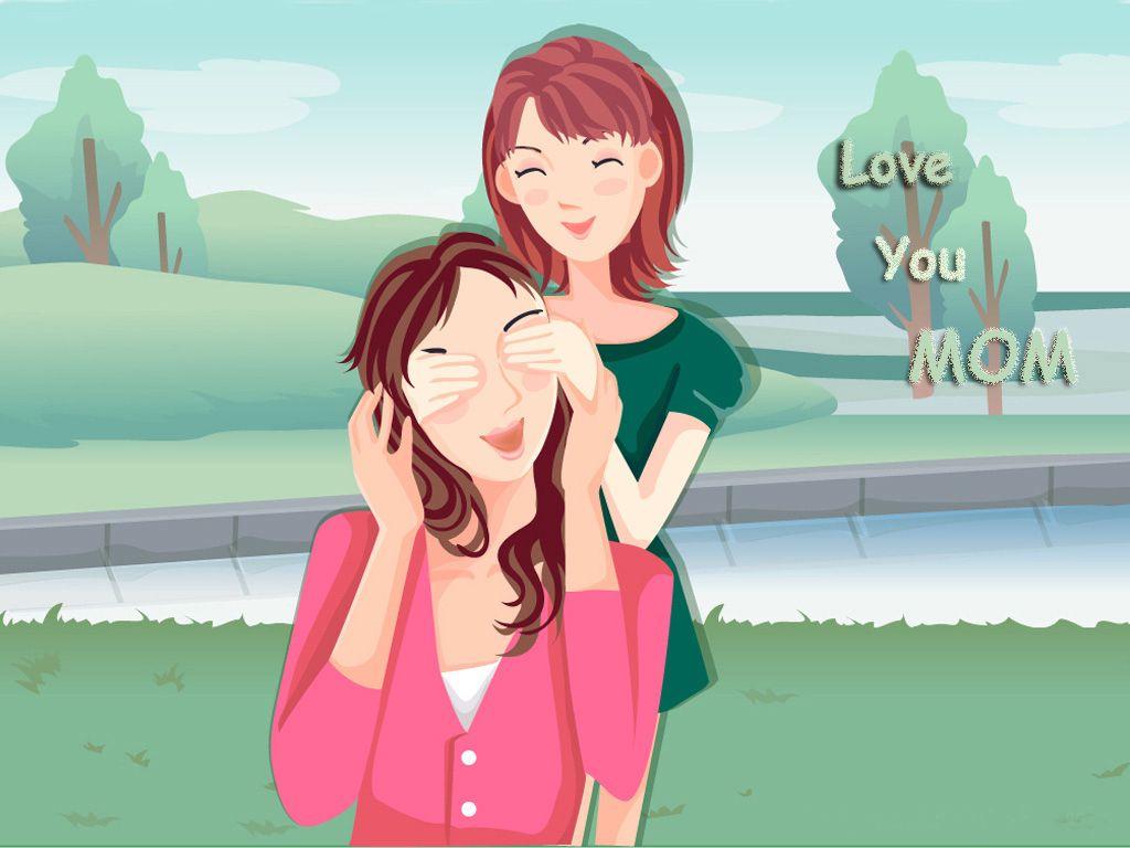 1024x768 Mothers. Cartoon Wallpaper About Mother's Day. Mothers day logo, Happy mother s day, Happy mothers day