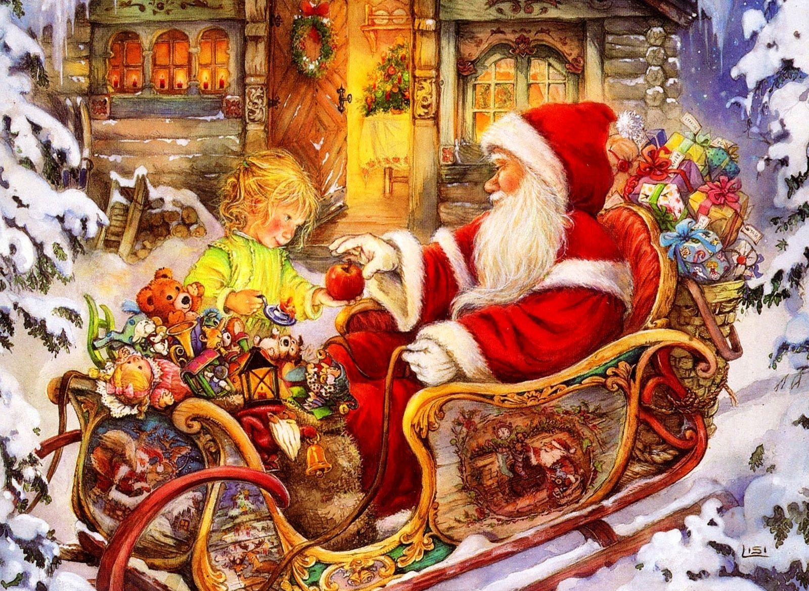 1600x1170 Christmas Santa Wallpaper