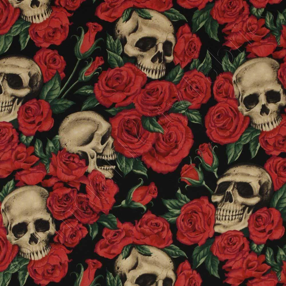 1000x1000 Skulls & Roses. Skull wallpaper, Skulls and roses, Goth wallpaper