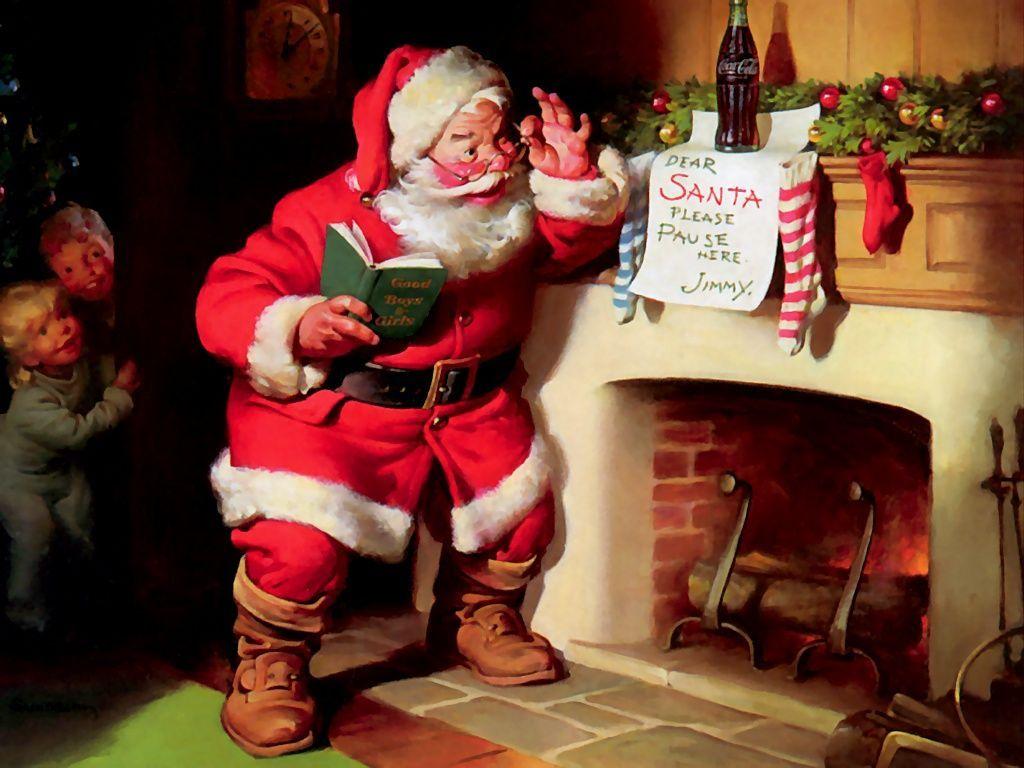1024x768 Christmas Santa Wallpaper