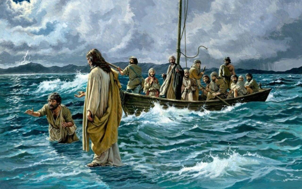 1280x800 Matthew 14:22 33 (KJV) And Straightway Jesus Constrained His Disciples To Get Into A Ship, , :.;, , , ., ;, , , Eca. Jesus Picture, Bible Picture, Jesus Walk On Water