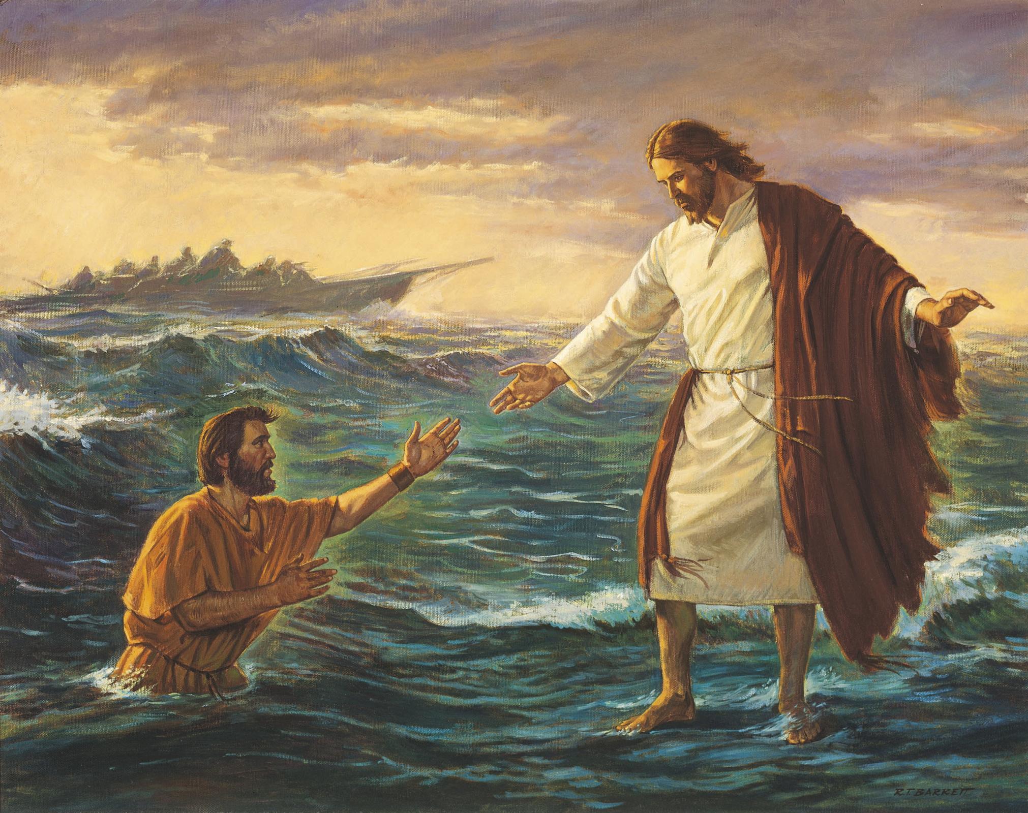 2022x1600 Download Jesus Walking On Water Wallpaper, HD Background Download