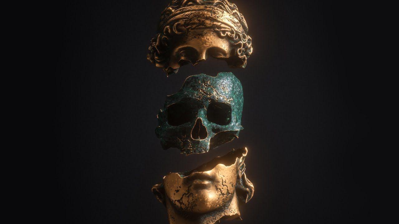 1280x720 Apashe Good The Bad & The Fake (Full EP). Free HD wallpaper, Skull art, Red skull