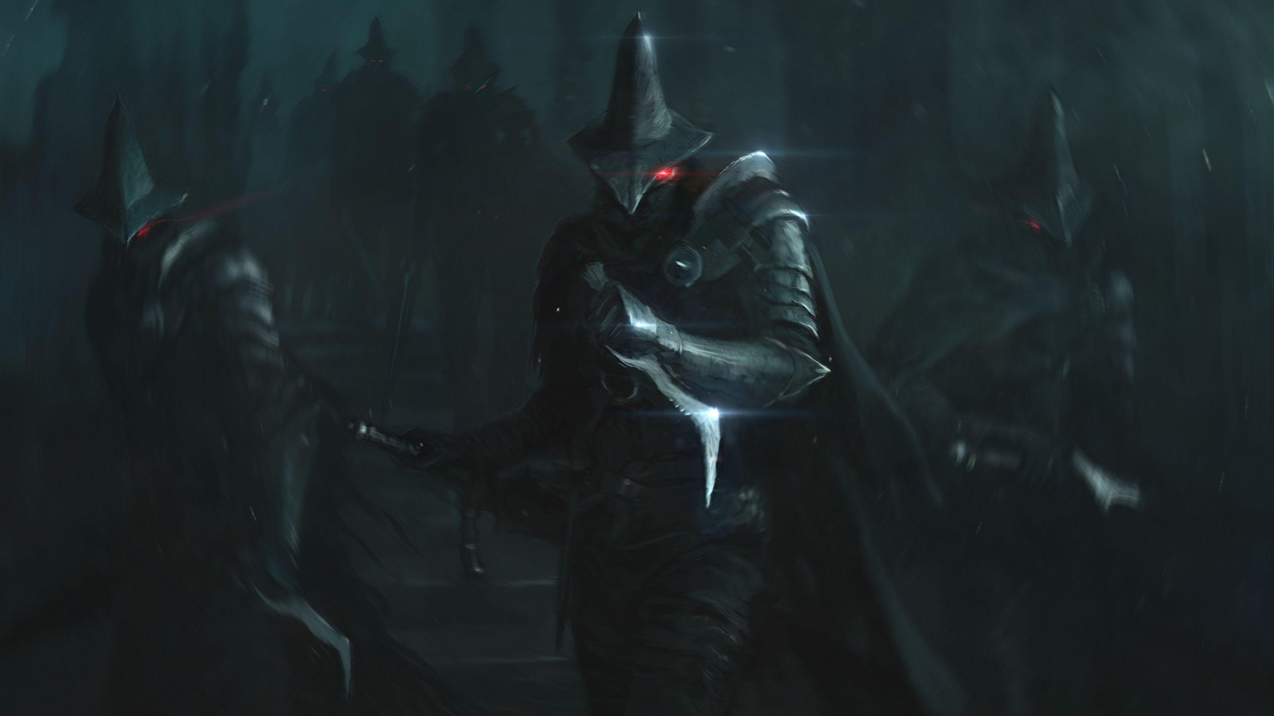 2560x1440 Hình nền Dark Souls Armor Warriors Trò chơi vdeo tưởng tượng 2560x1440
