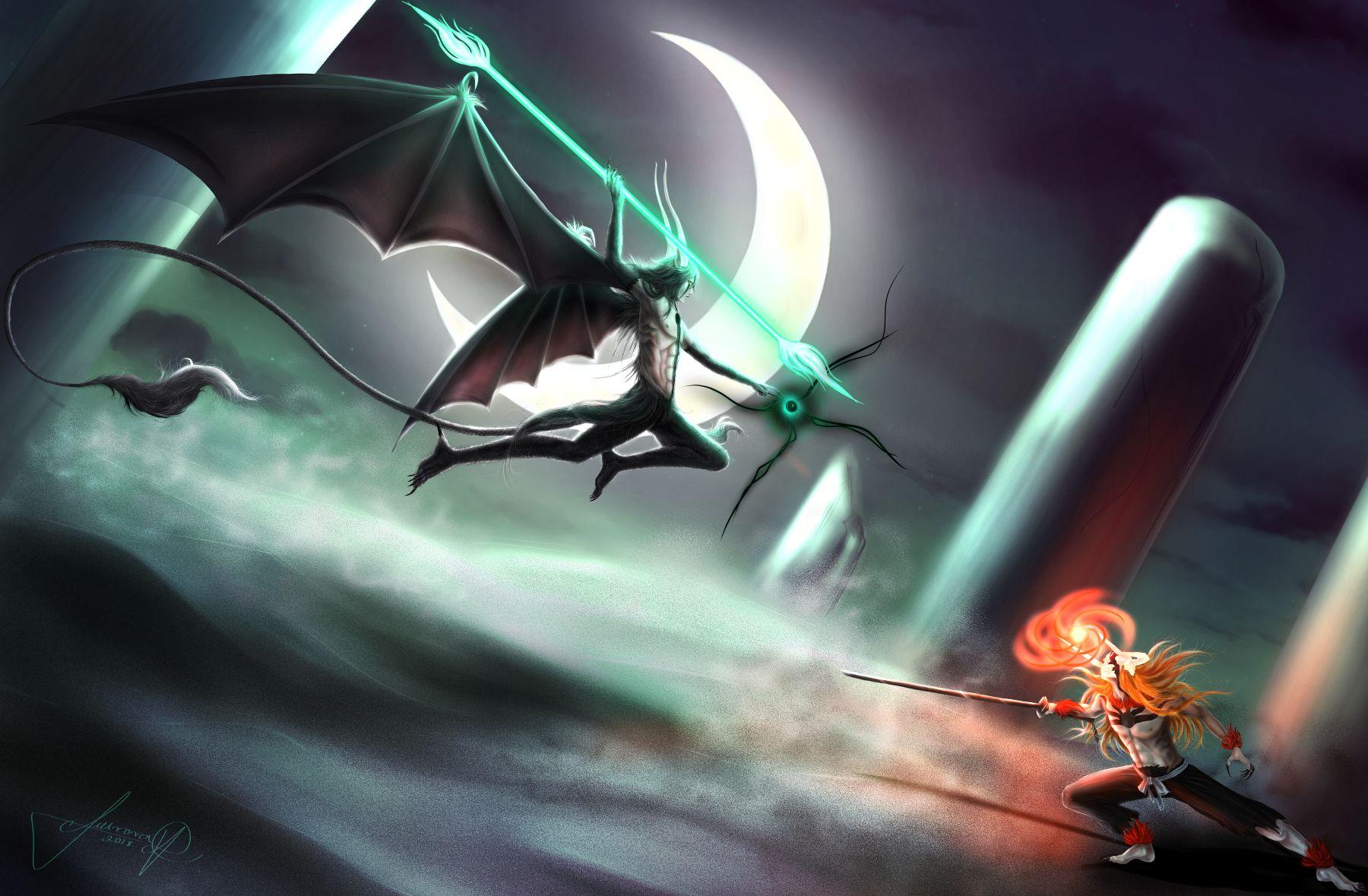1800x1179 ichigo vs ulquiorra Anime Wallpaper