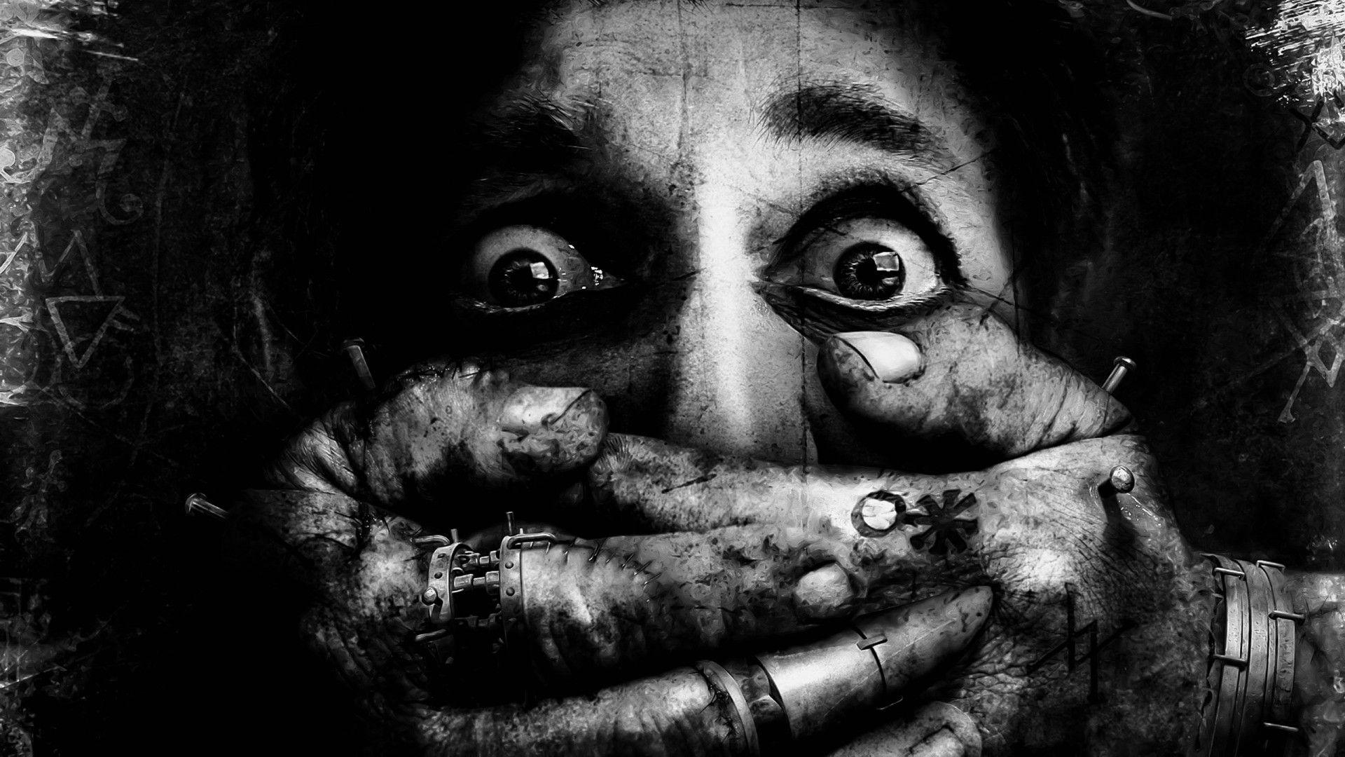 1920x1080 Download 1920x1080 Creative Scary Face Art Wallpaper