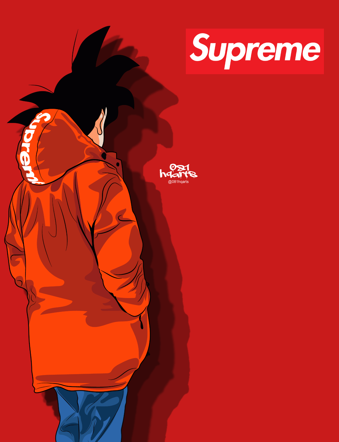 1080x1406 Gucci Dragon Ball Super Supreme Wallpaper