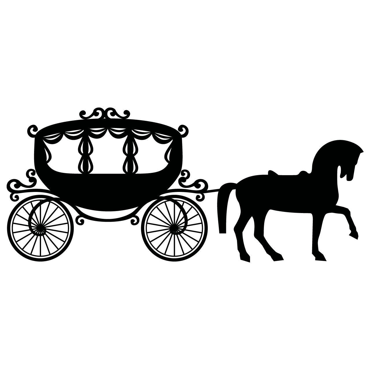 1280x1280 Free Cinderella Coach Silhouette, Download Free Clip Art, Free Clip Art on Clipart Library