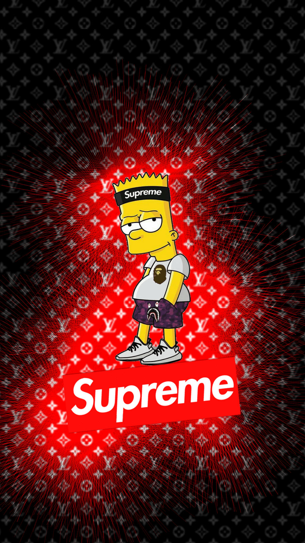 997x1773 Supreme Wallpaper Bart Simpson Wallpaper & Background Download