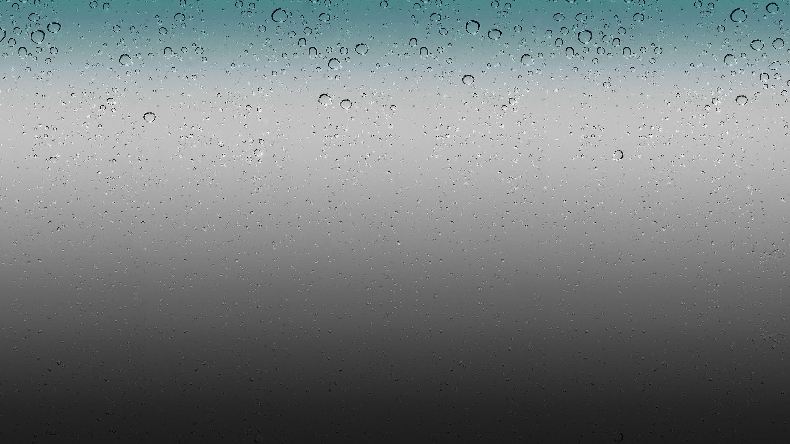 2560x1440 IOS Rain Drops Wallpaper HD By Airplane