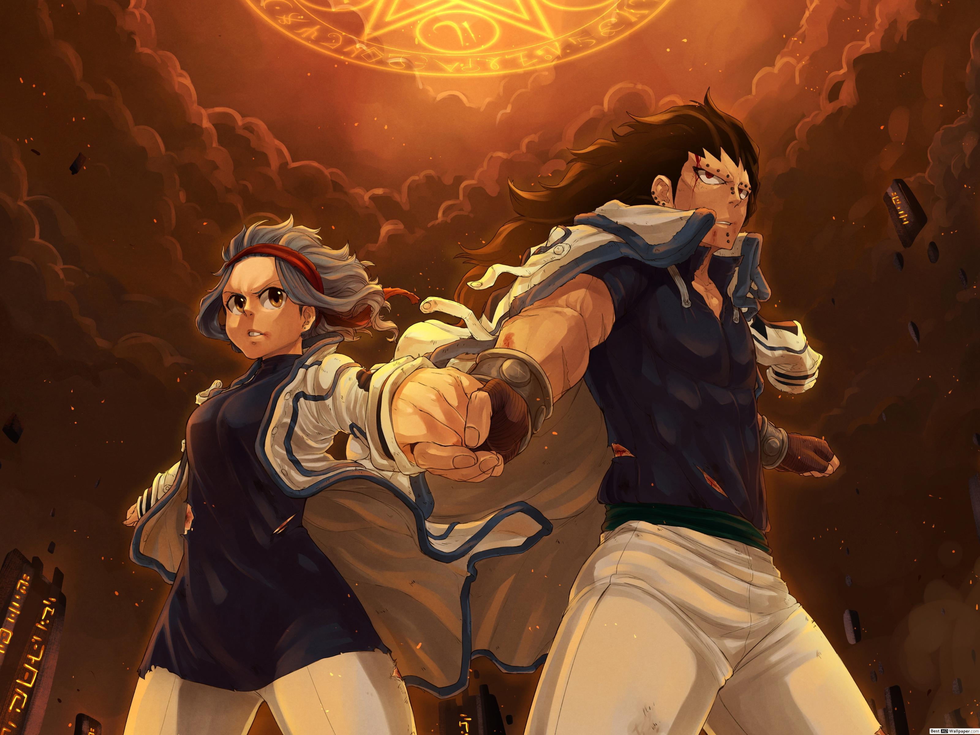 3200x2400 Fairy Tail Mcgarden & Gajeel Redfox HD wallpaper download