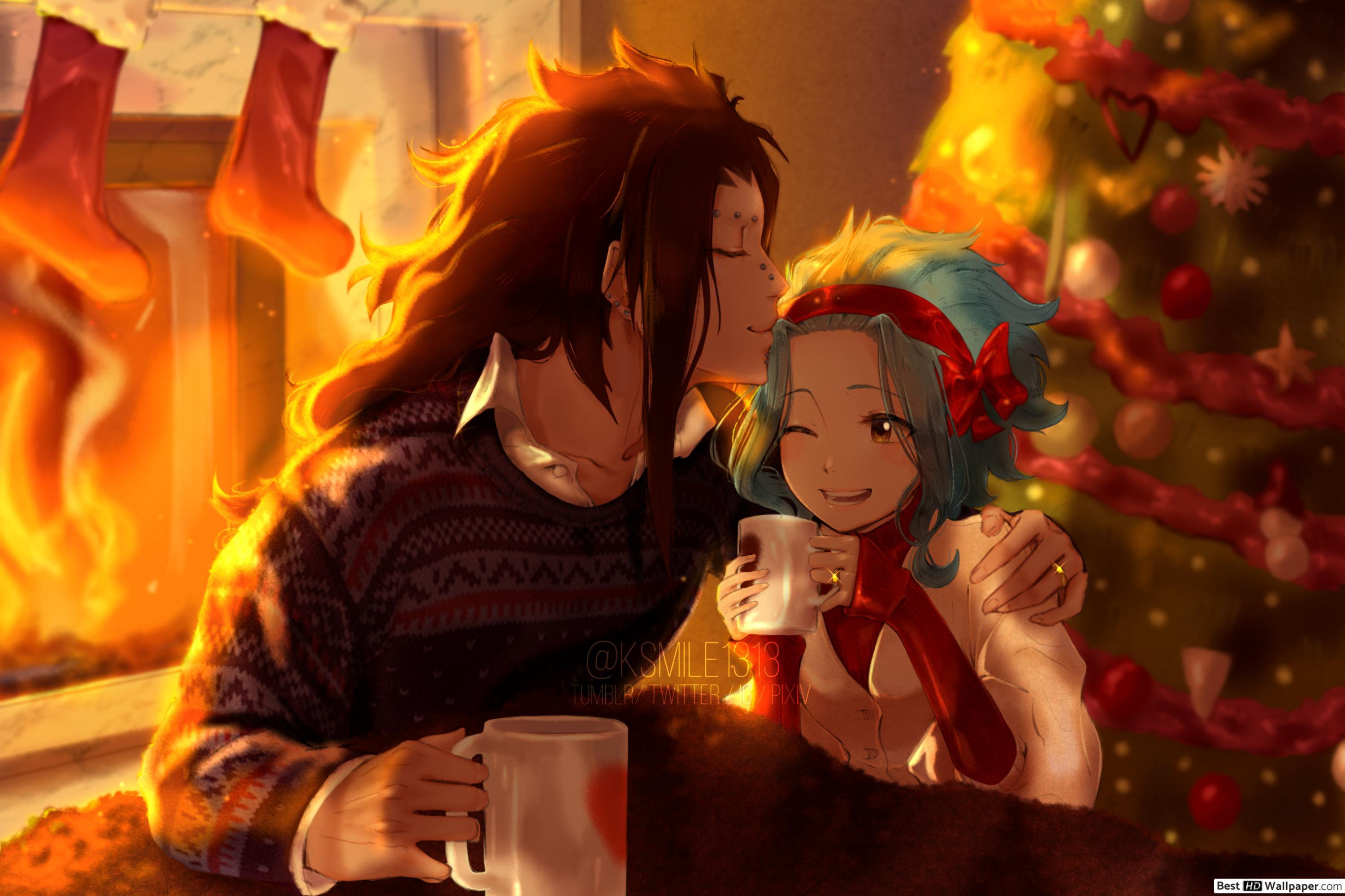 3000x2000 Fairy Tail Redfox & Levy McGarden HD wallpaper download