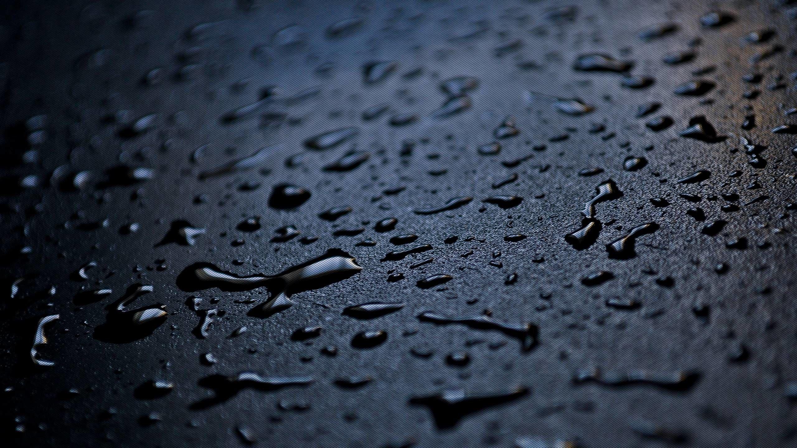 2560x1440 Raindrop Wallpaper
