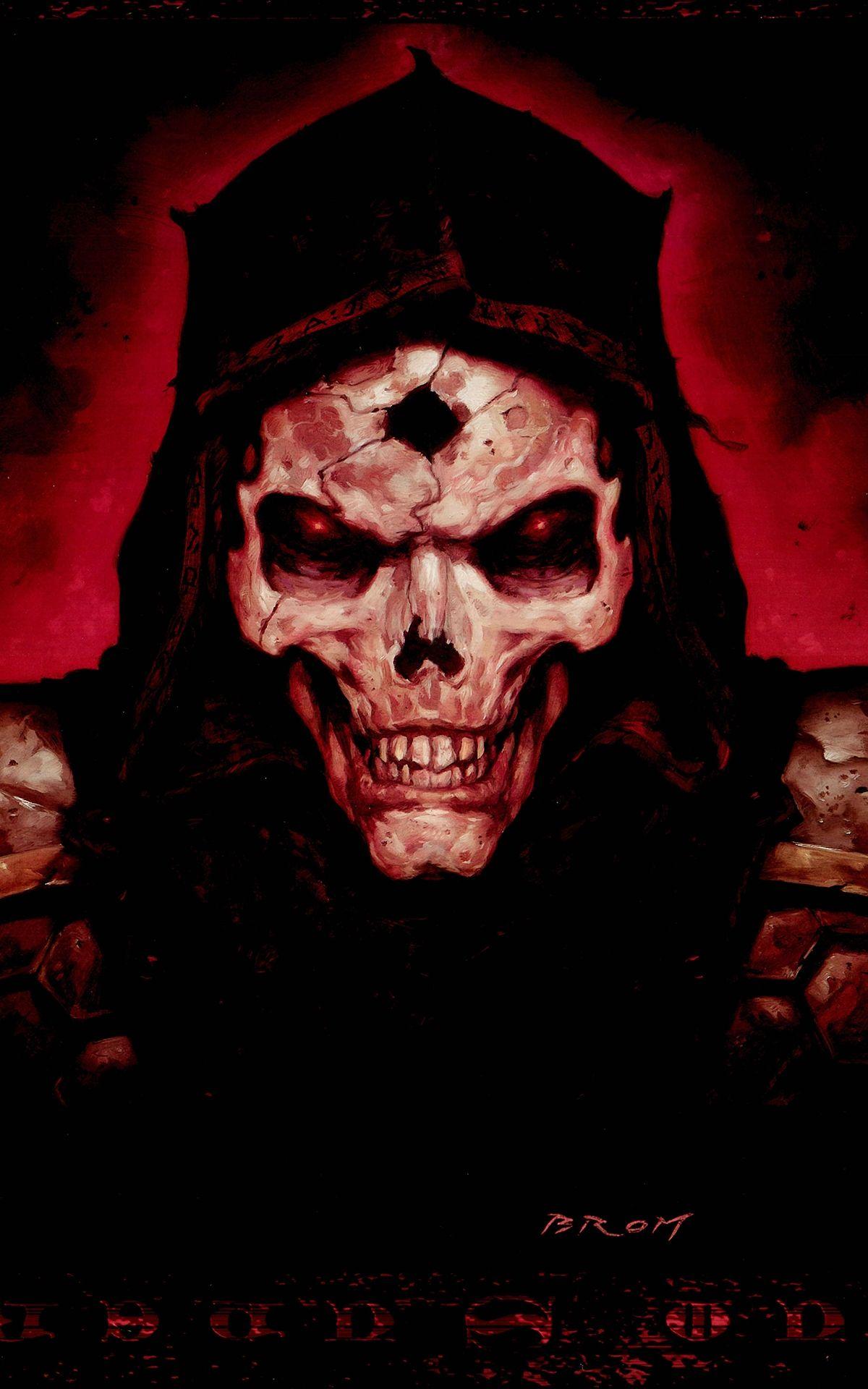 1200x1920 Evil Dark Skull Wallpaper 2 Artwork
