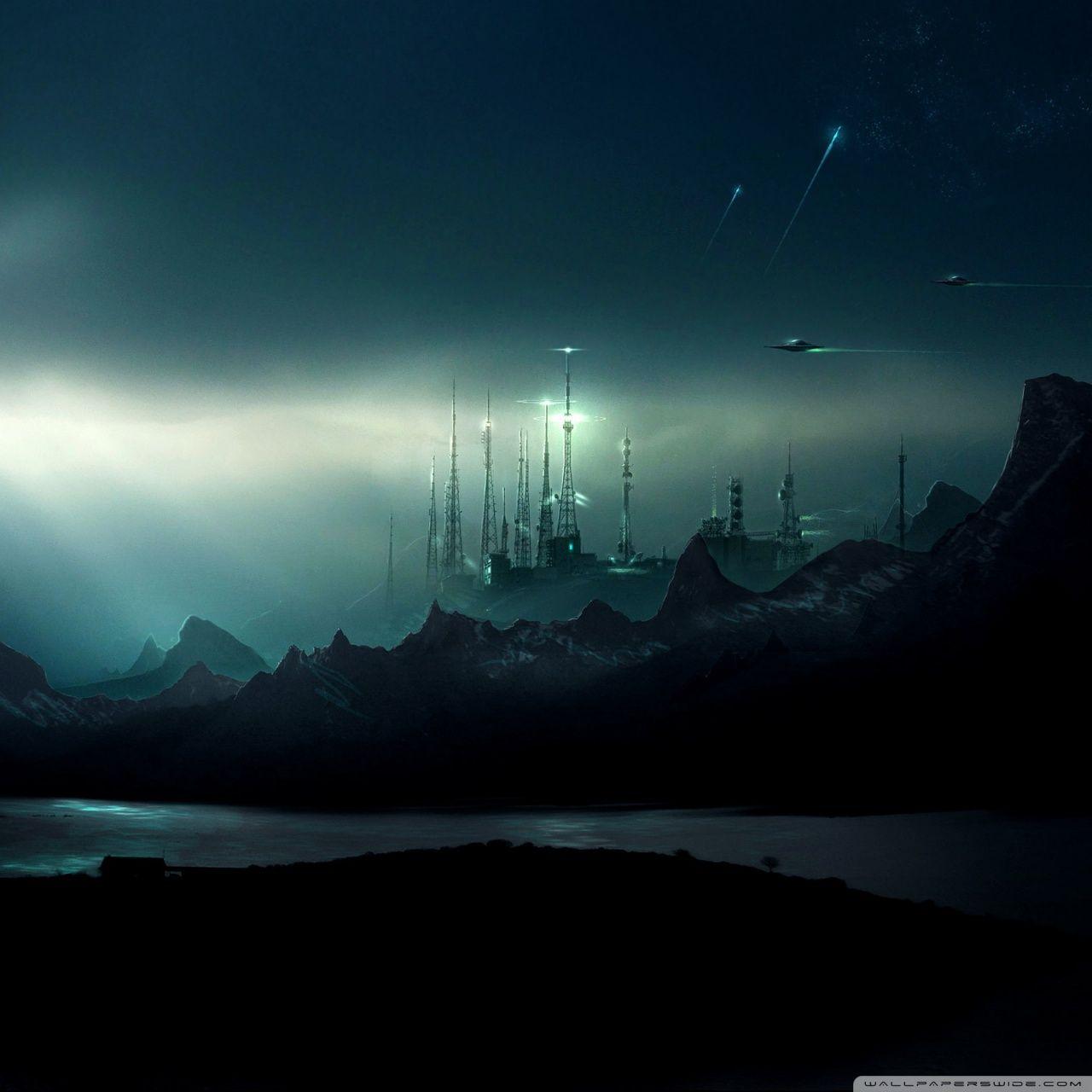 1280x1280 UFO Night Ultra HD Desktop Background Wallpaper for 4K UHD TV : Multi Display, Dual Monitor : Tablet
