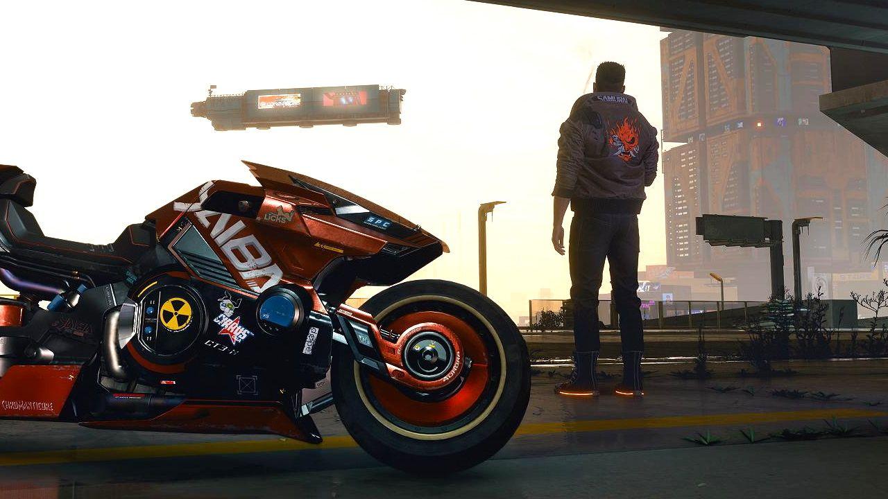 1280x720 New Cyberpunk 2077 motorcycle screenshot shows a very Akira bike you can add to your garage