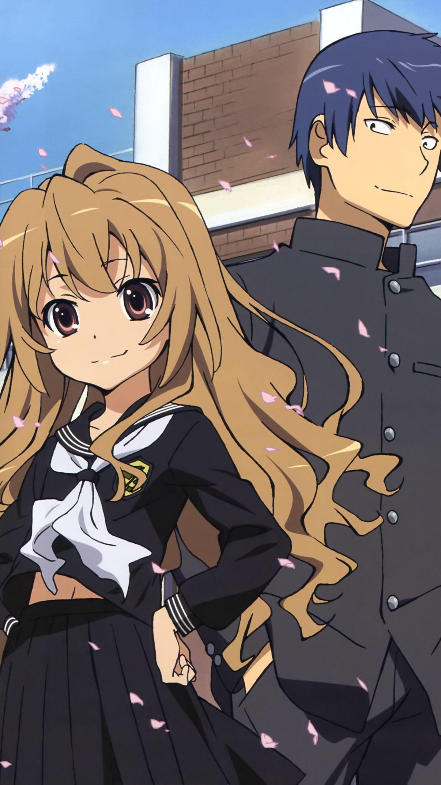 Download wallpaper 840x1160 toradora!, anime, characters, iphone 4