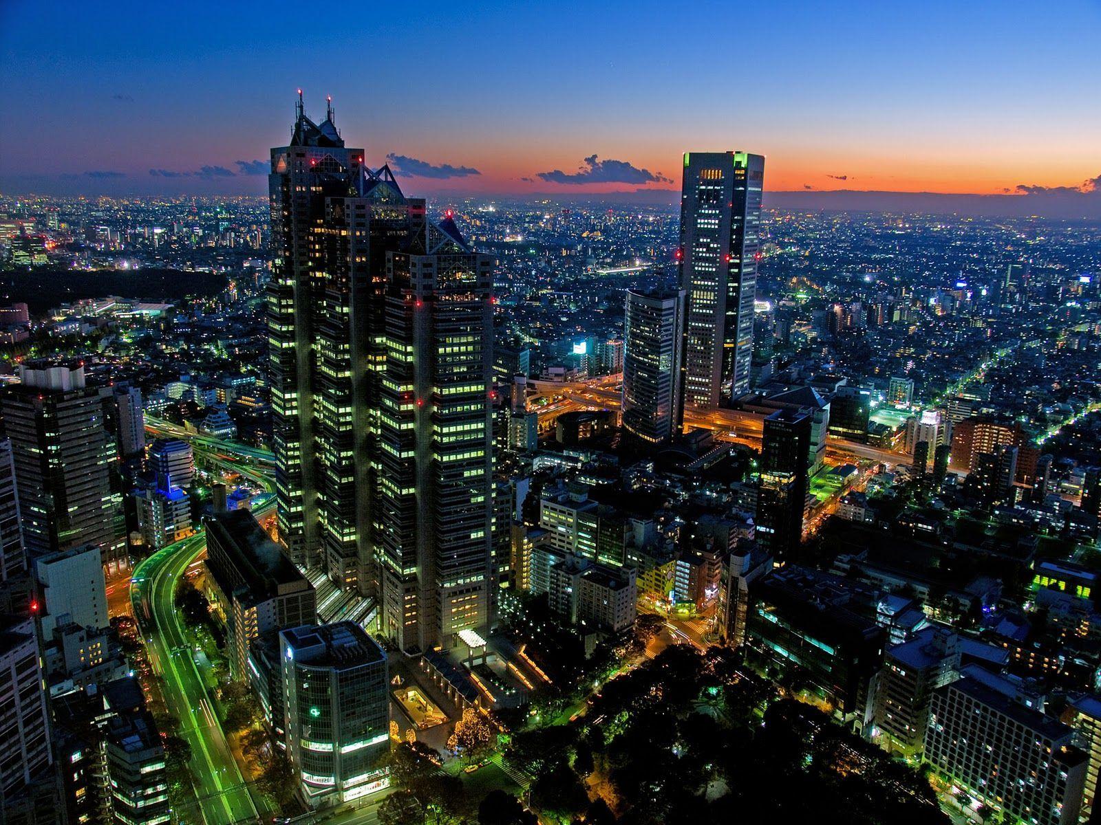 1600x1200 Tokyo City Aerial View Japan Hình nền.  Nền màn hình HD