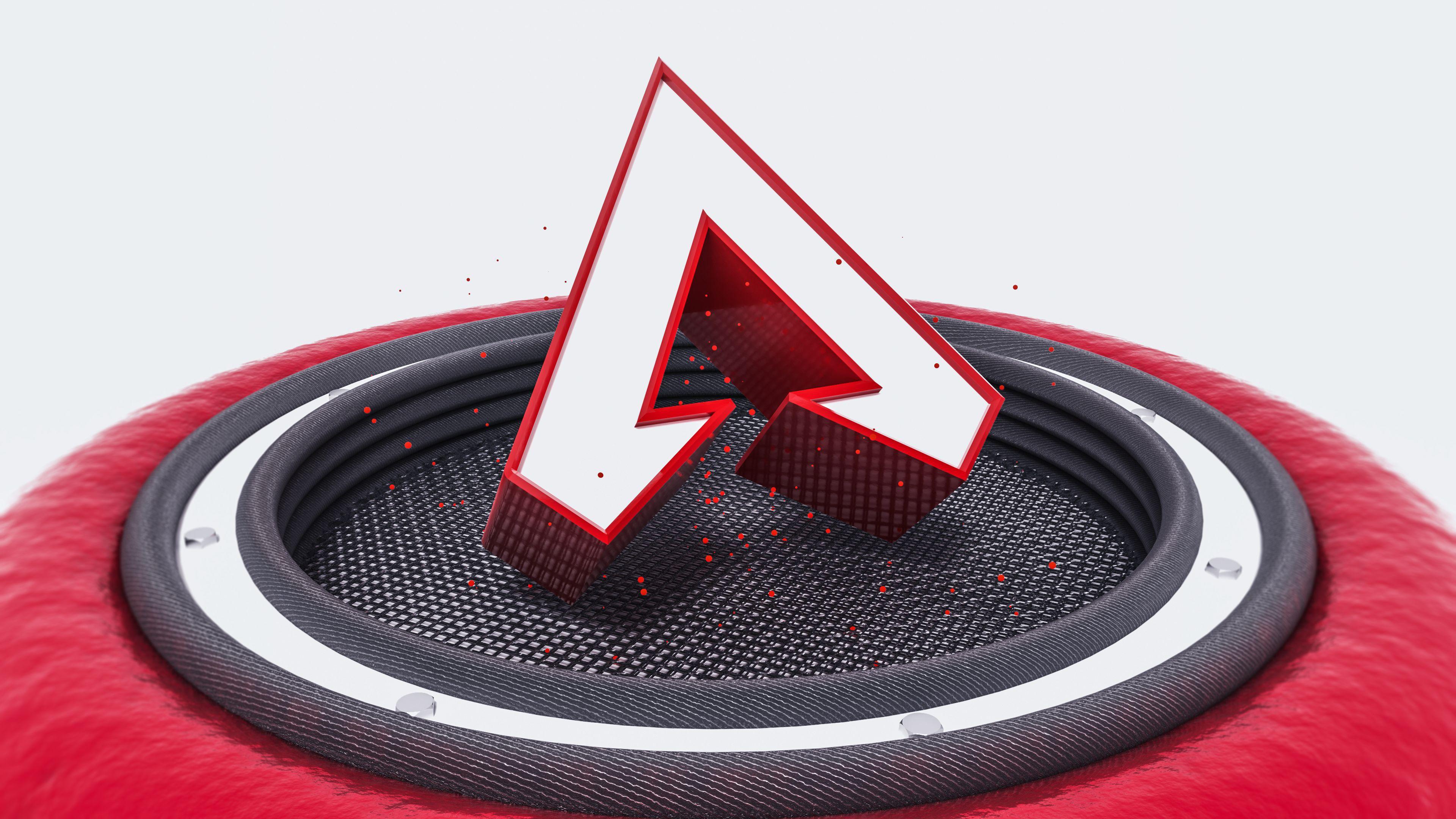 3840x2160 Apex Legends Logo 3D 4K Wallpaper