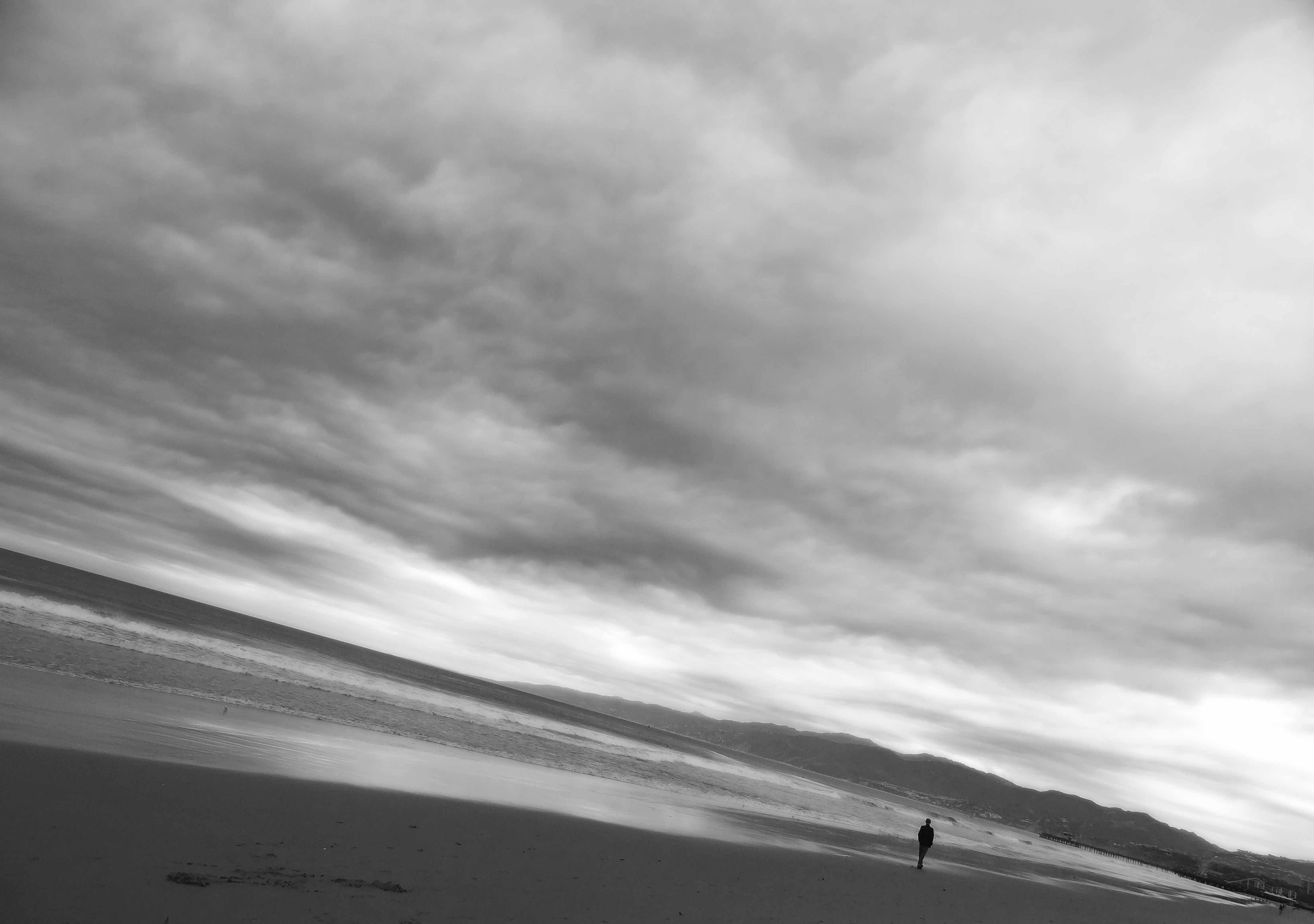 4608x3240 Lonely mood sad alone sadness emotion people loneliness Solitude beach wallpaperx3240
