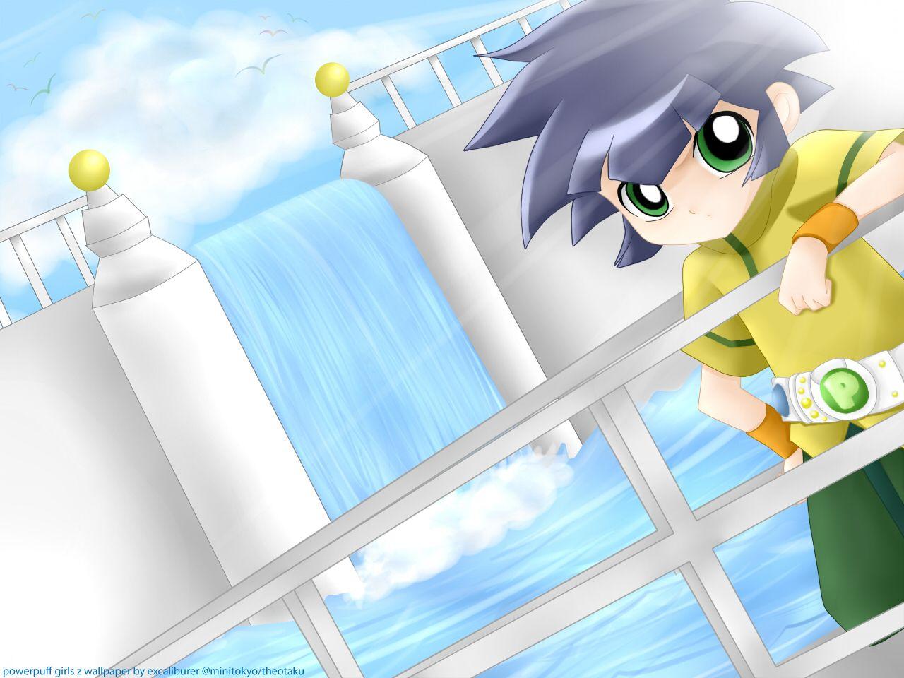 1280x960 Powerpuff Girls Z Wallpaper: along waterfall