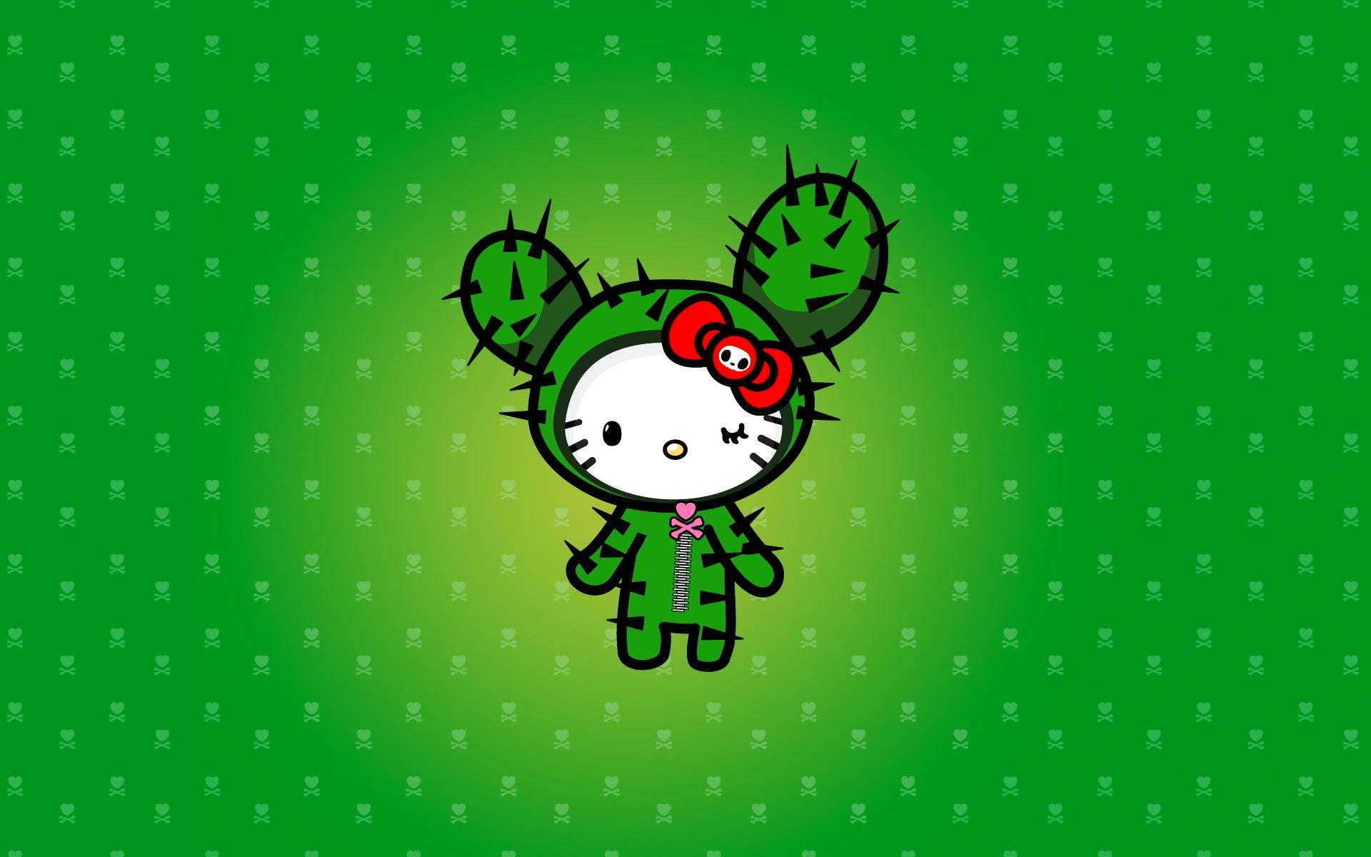 1920x1200 Hello Kitty Anime Beautiful HD Wallpaper In High Definition Kitty Tokidoki Cactus Wallpaper & Background Download