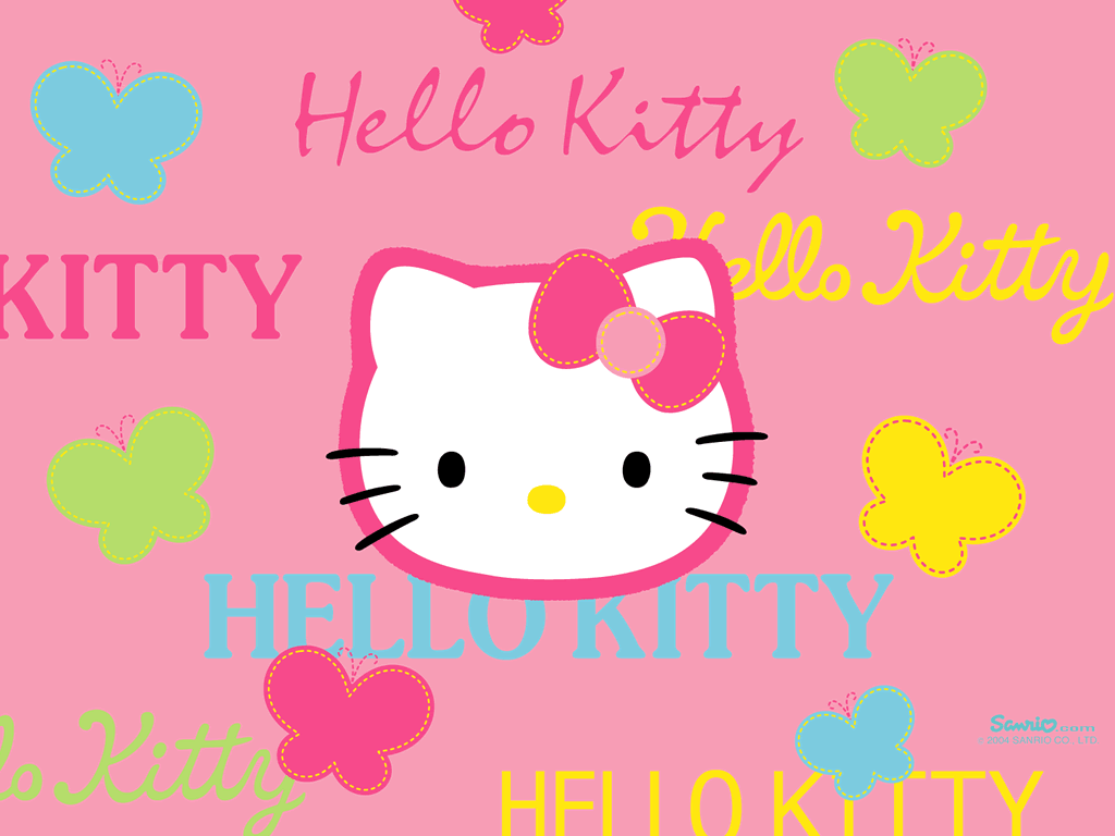 1024x768 Hello Wallpaper