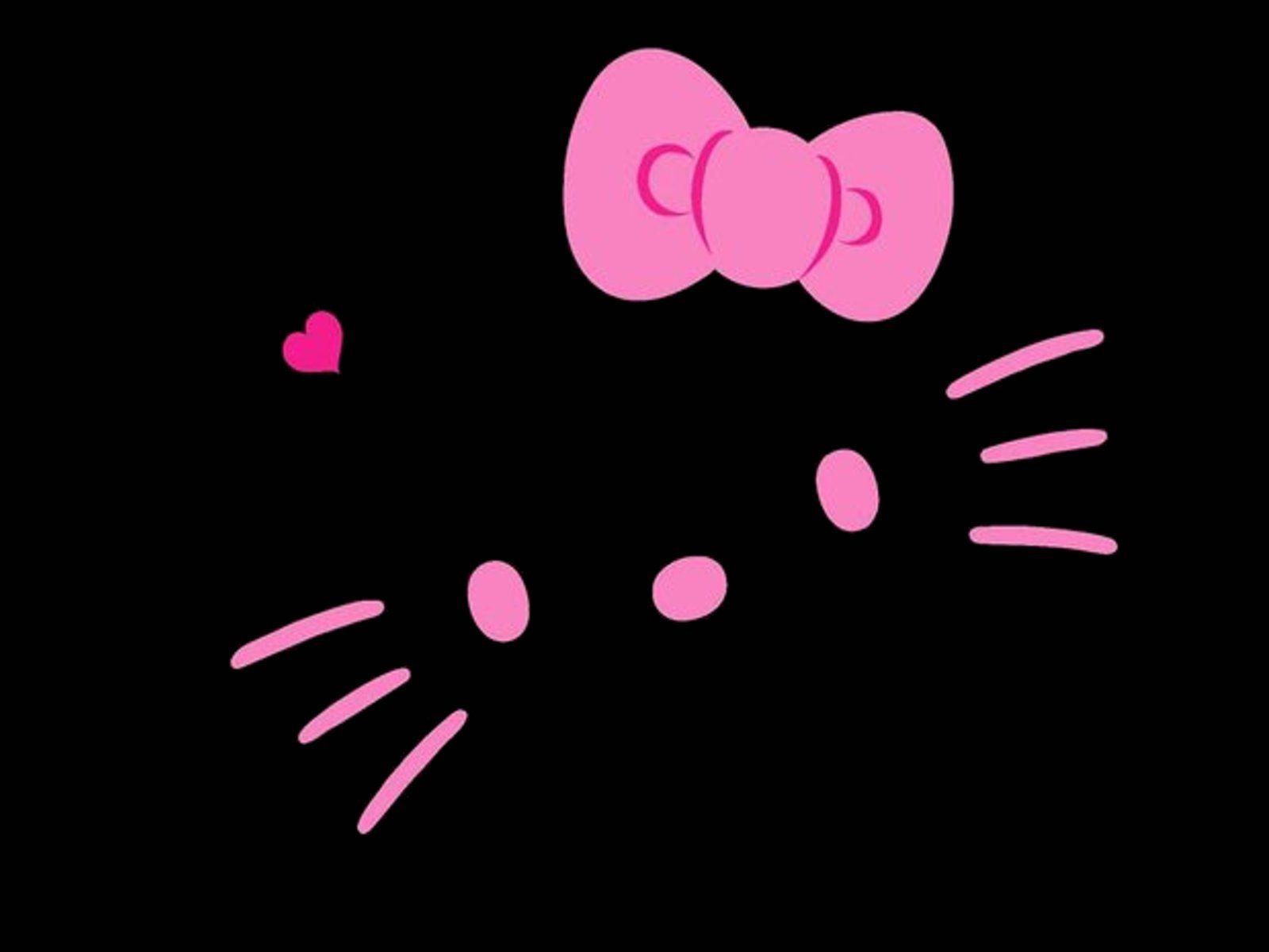 1600x1200 Black Hello Kitty Wallpaper