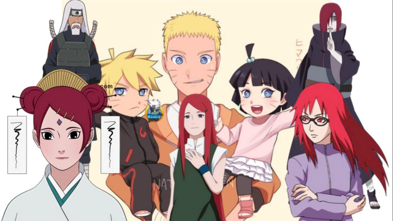1366x768 Wallpaper of all the Uzumaki in Naruto