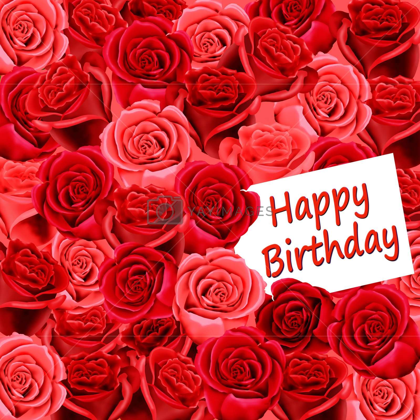 1600x1600 Chúc mừng sinh nhật trên hình nền hoa hồng đỏ của Acremead - Chúc mừng sinh nhật hoa màu đỏ - Tải xuống hình nền & hình nền HD
