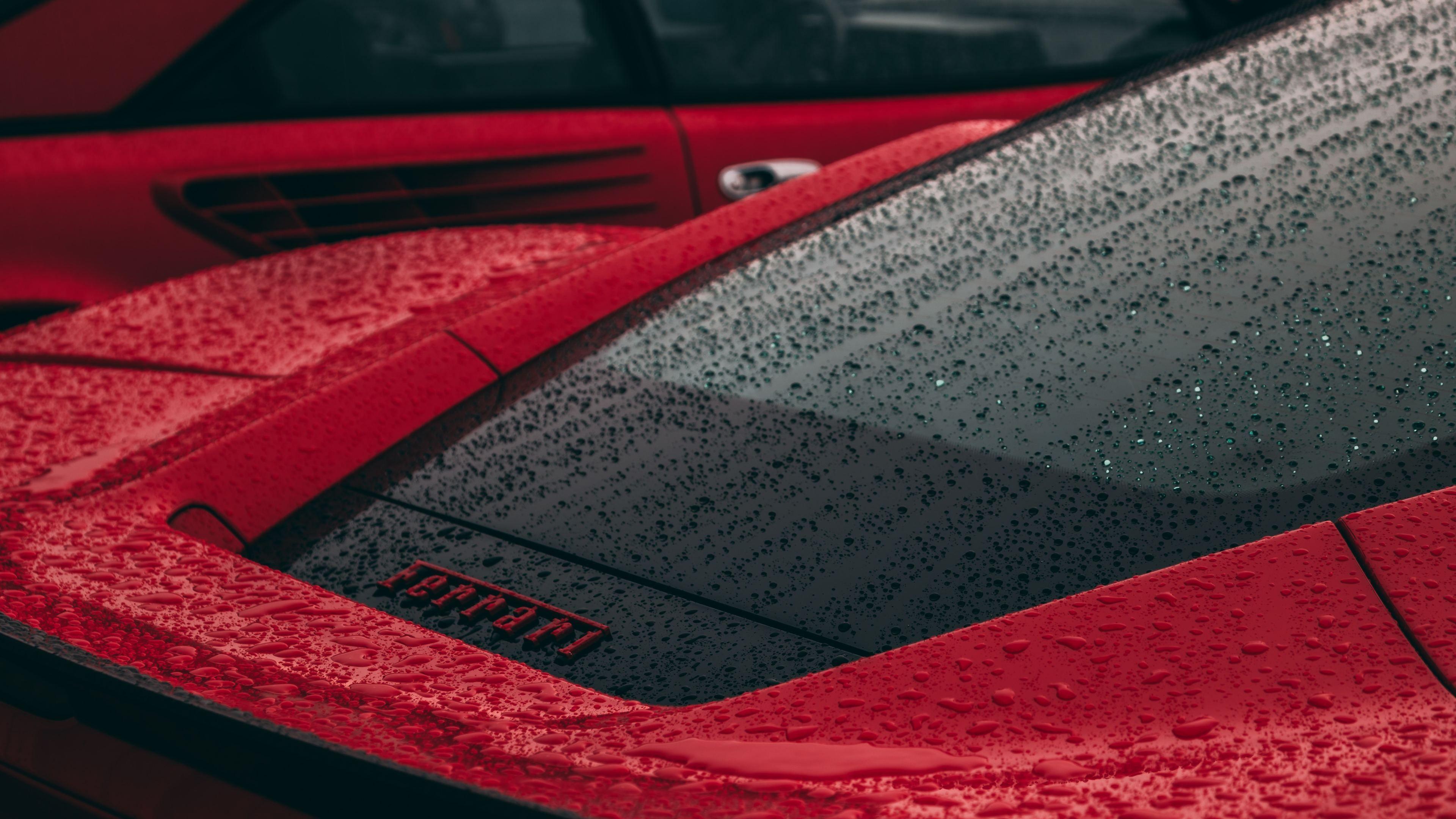 3840x2160 Rain Drops On Ferrari 4k Wallpaper Rain Wallpaper, Hd Wallpaper, Ferrari Wallpaper, Drops Wallpaper, Cars Wallpaper, 5k W. Car Insurance, Car, Car Wallpaper