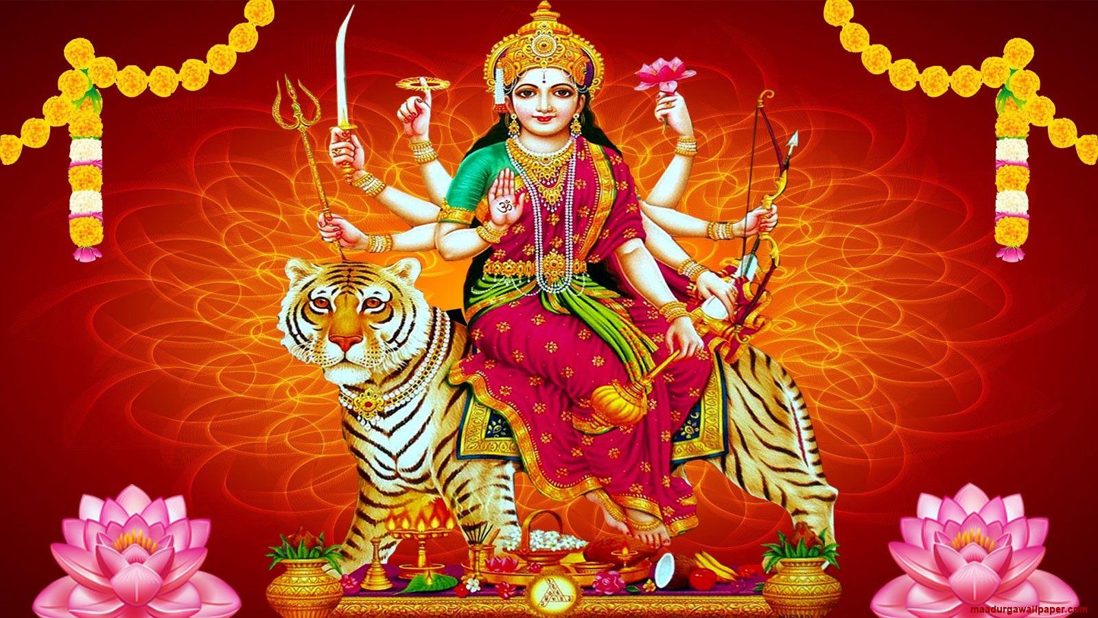 1600x900 MAA DURGA 4K WALLPAPERS.