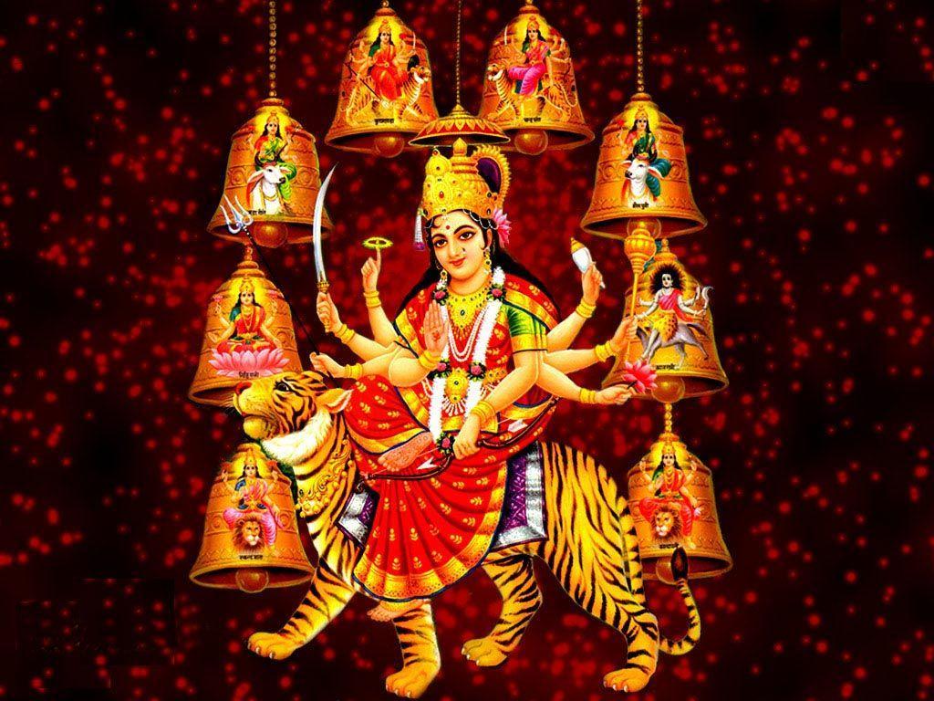 1024x768 Durga Mata Wallpaper