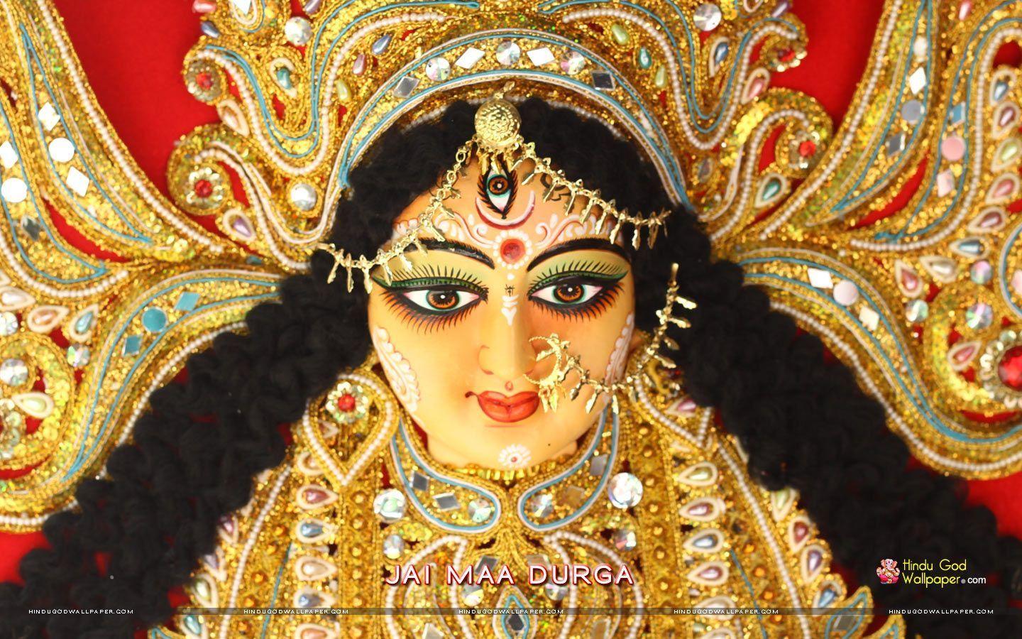 1440x900 3D God Wallpaper Of Hindu Durga Maa