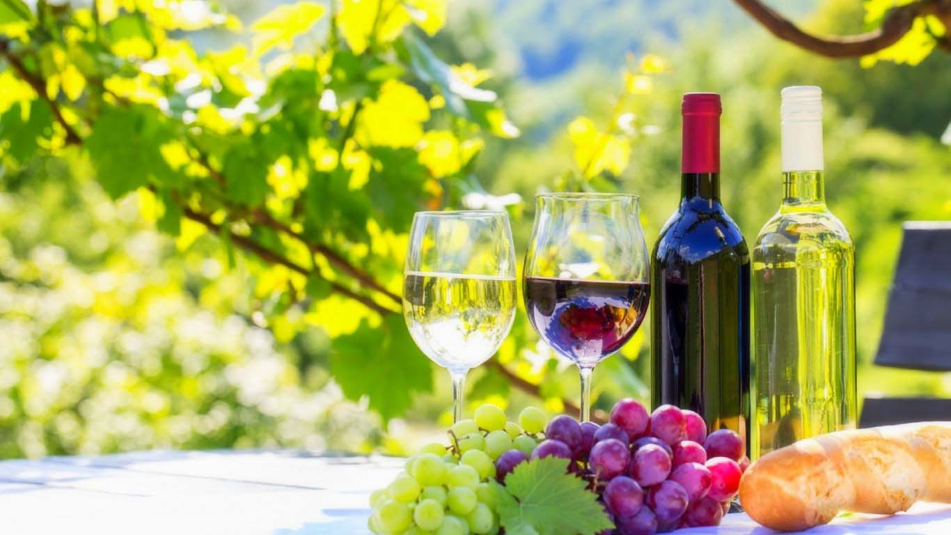 1366x768 wallpaper HD: Red Wine