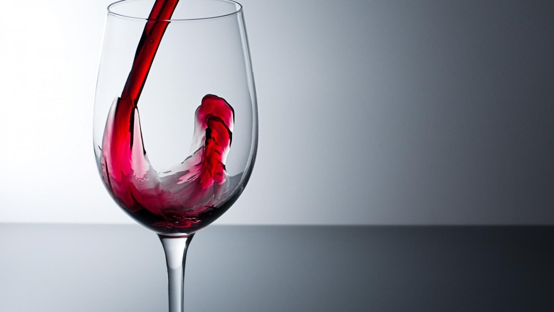 1920x1080 Glass red simple wine wallpaper