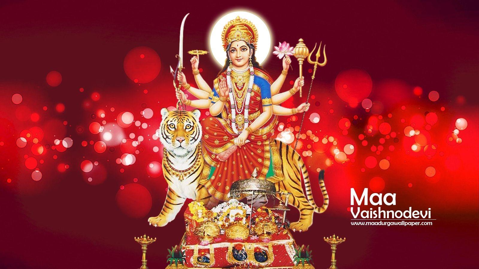 1600x900 Maa Vaishno Devi Photo Vaishno Devi Mata HD Wallpaper