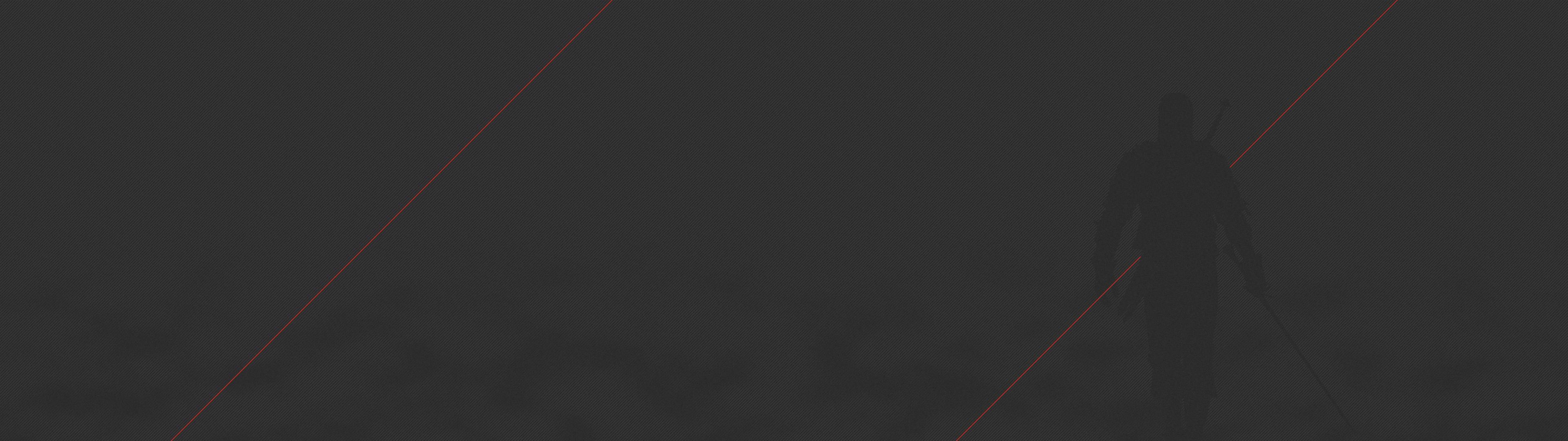 3840x1080 Minimalistic Dual Screen Witcher Wallpaper (3840x1080)