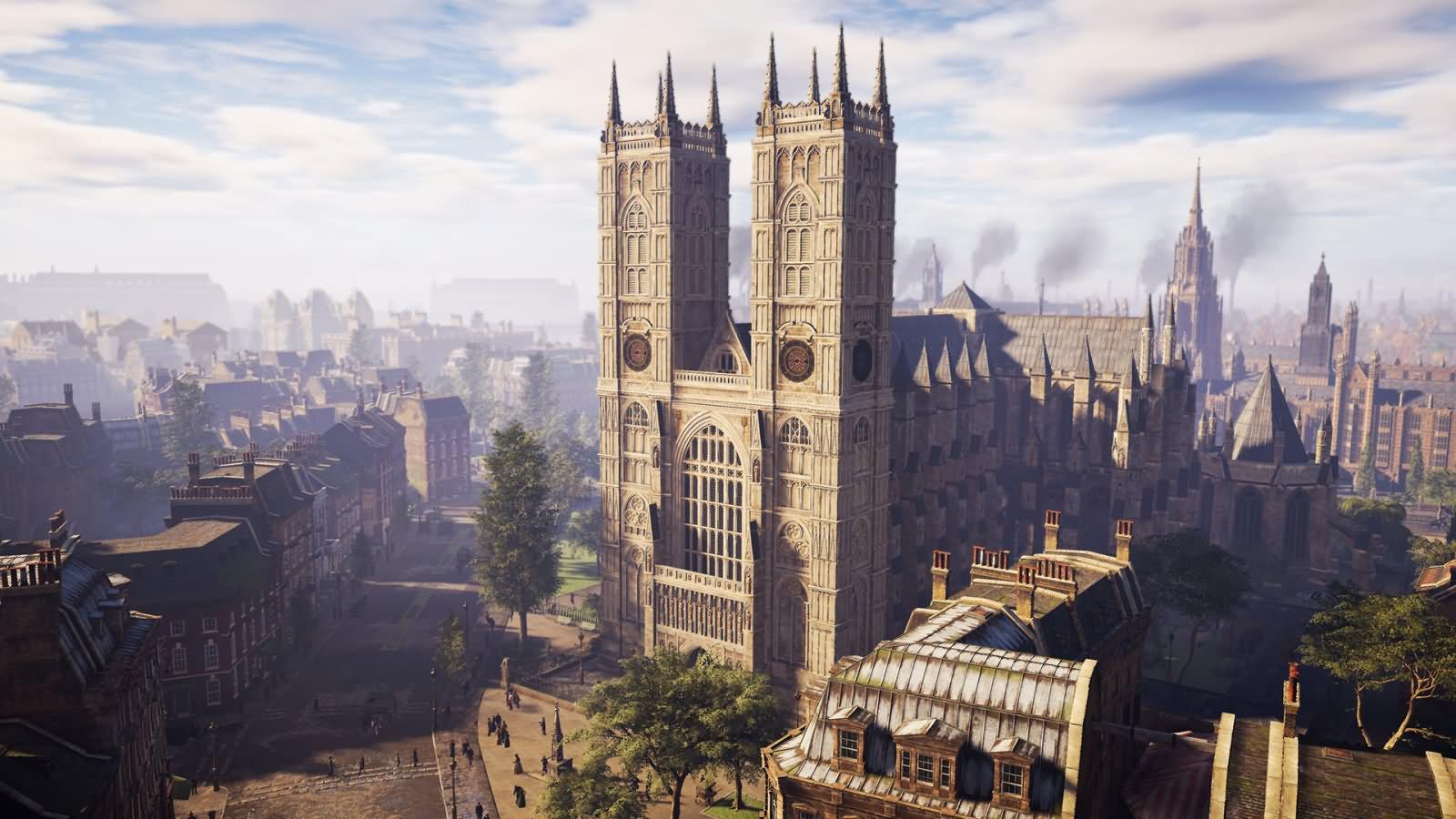1600x900 Aerial View Of The Westminster Abbey