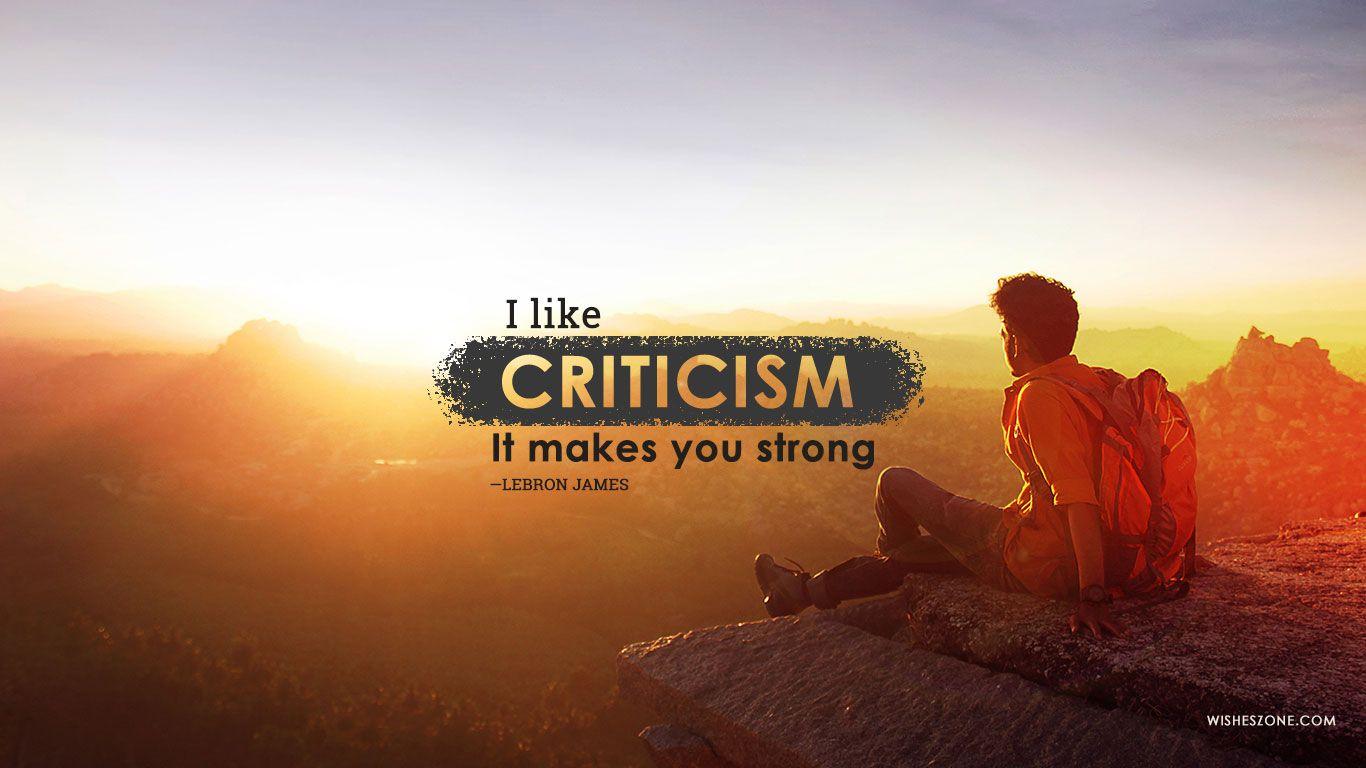 1366x768 Motivational Desktop Wallpaper Crticism