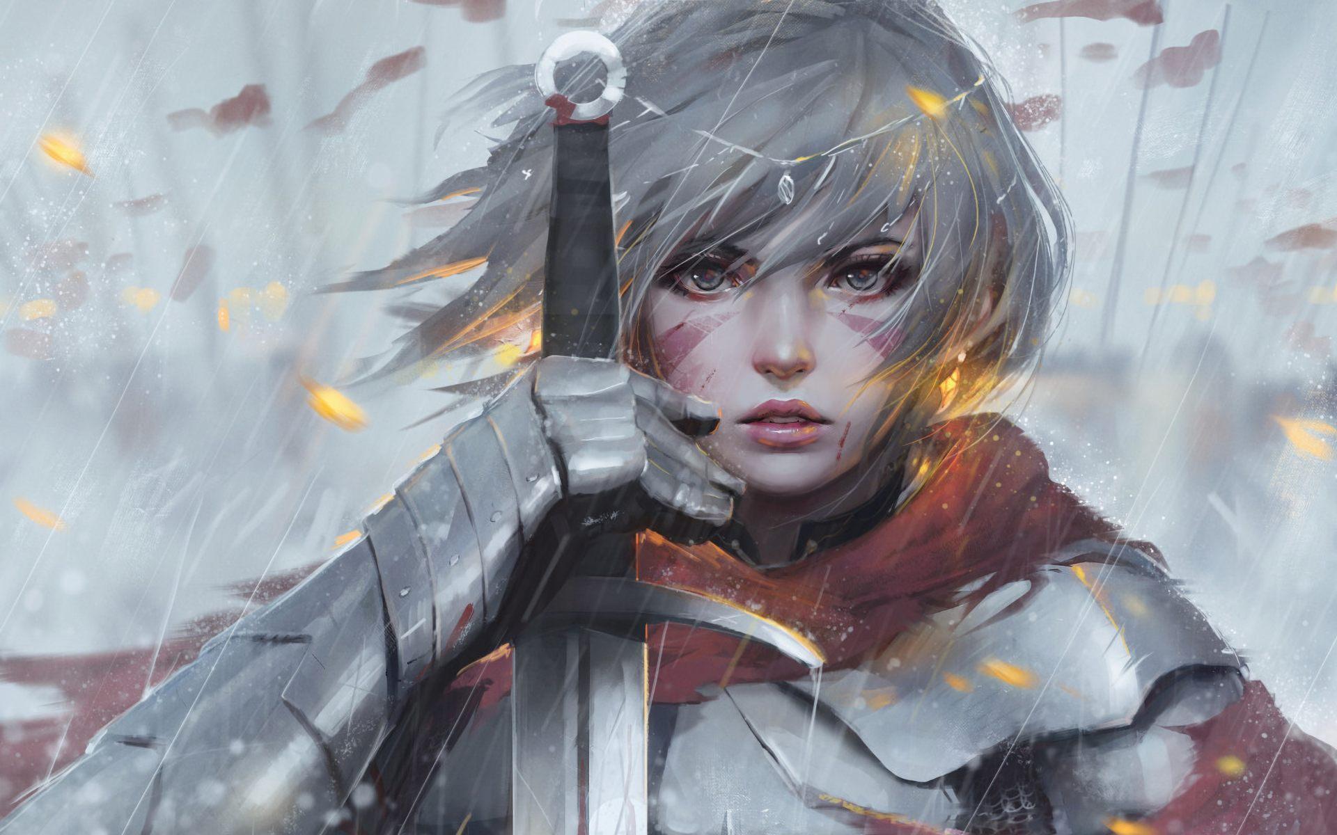 1920x1200 Female Warrior Wallpaper