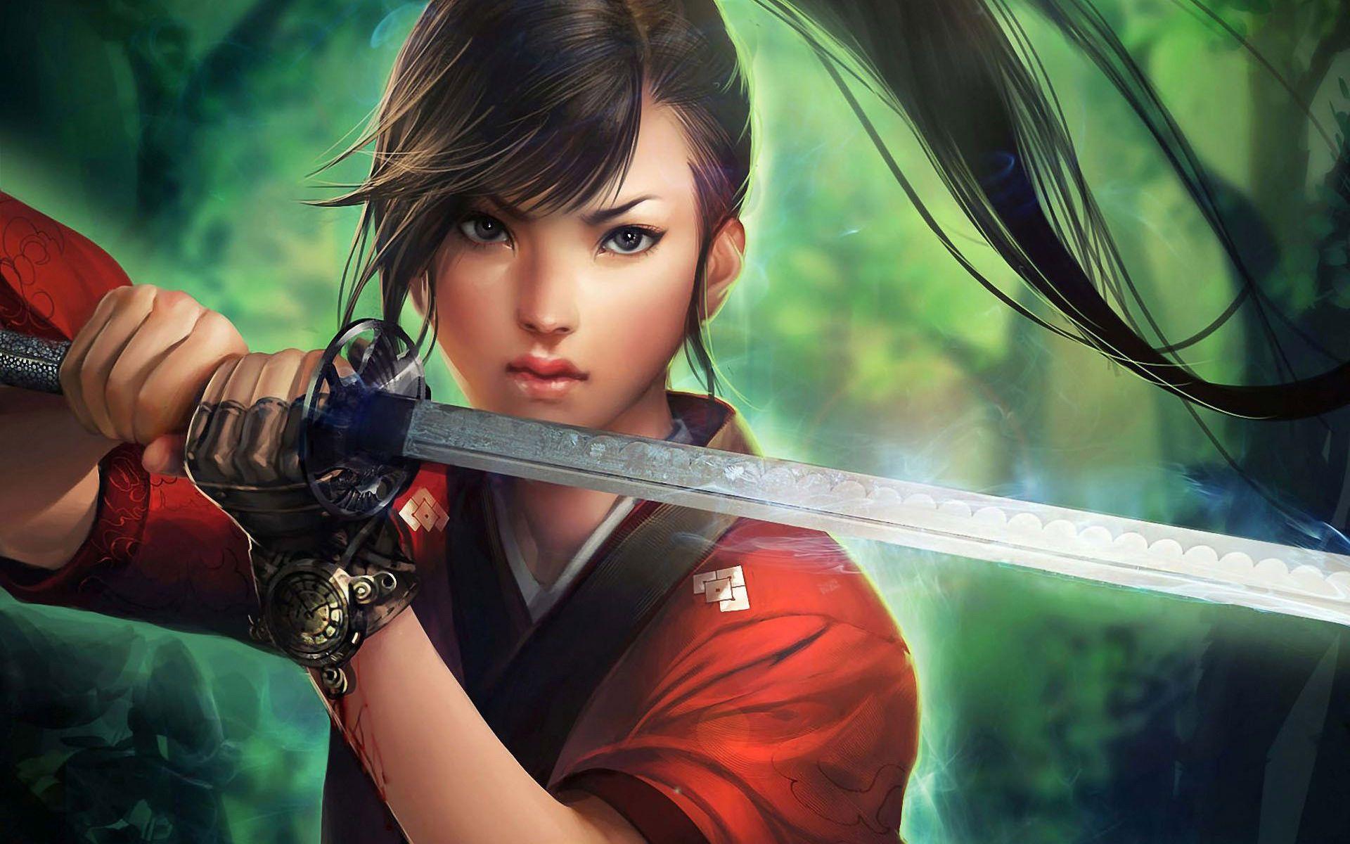 1920x1200 Asian Woman Warrior HD Wallpaper Asian Woman Warrior Asian Female Art HD Wallpaper