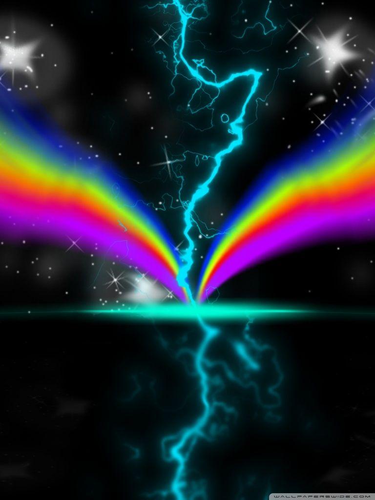 768x1024 Galaxy Rainbow Wallpaper iPad