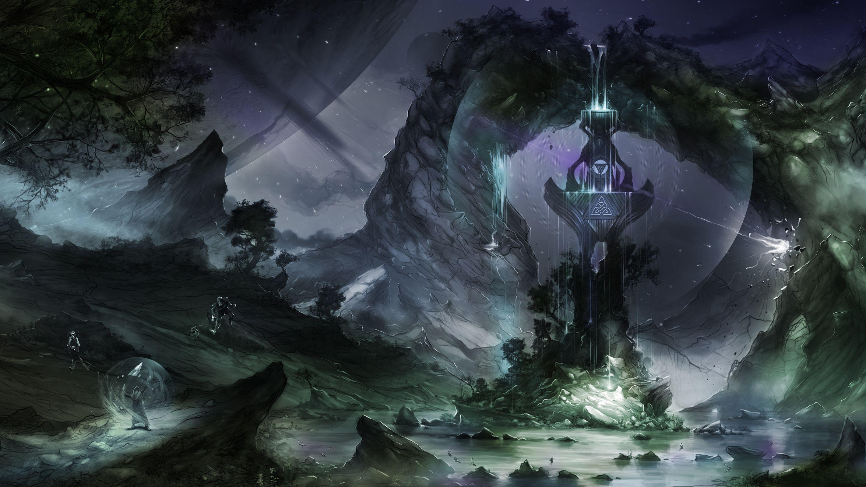 2844x1600 Magician Background. Occult Magician Wallpaper, Magician Wallpaper and Black Magician Girl Wallpaper