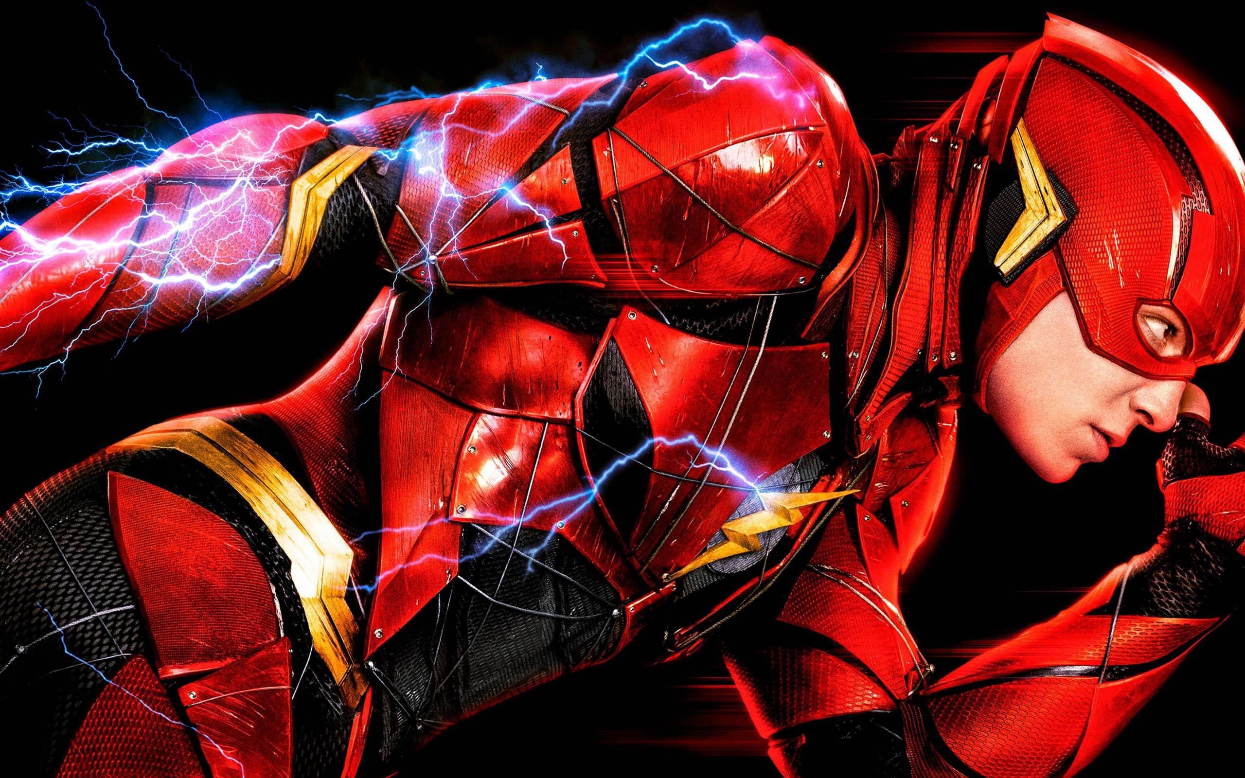2560x1600 The Flash in Justice League HD Wallpaper