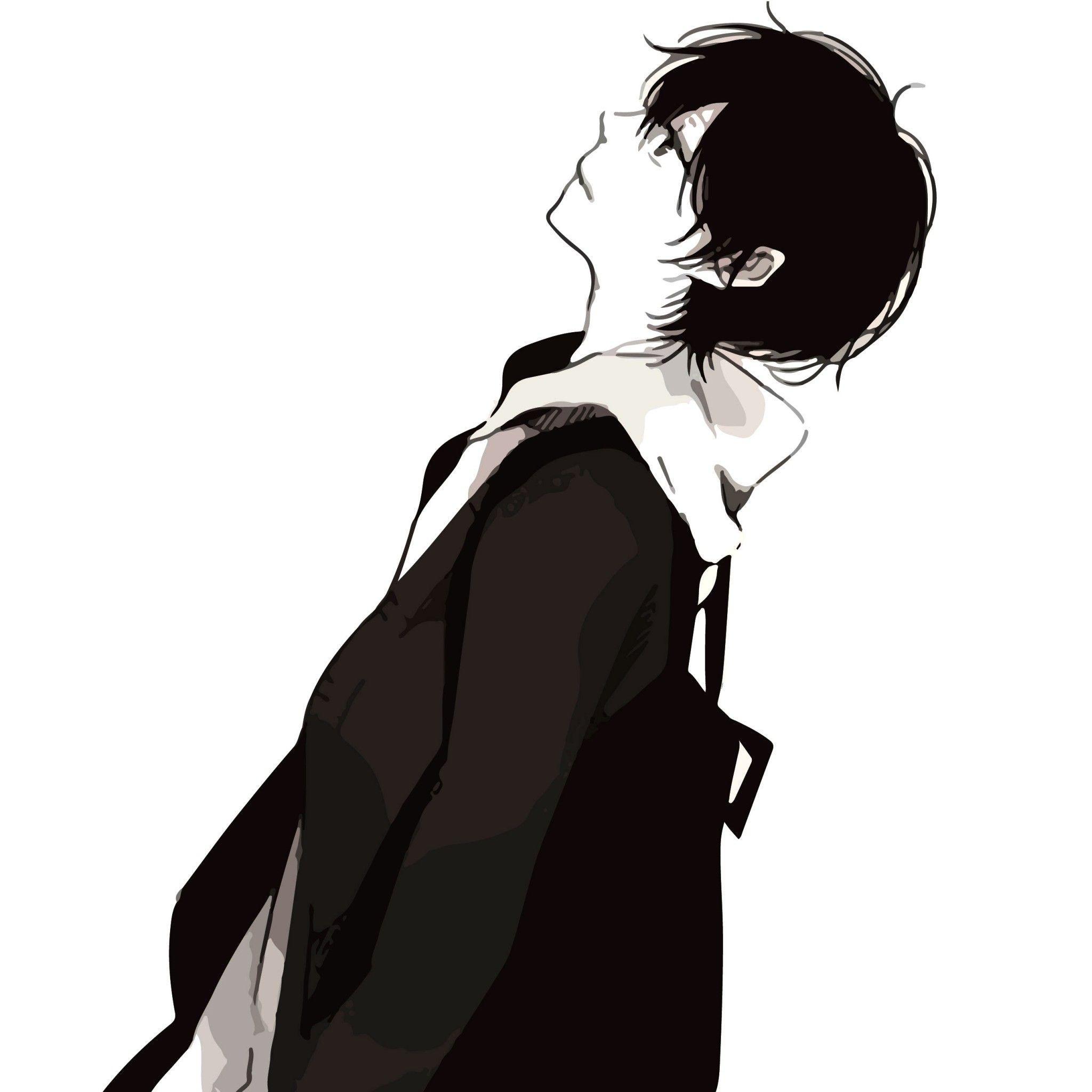 Black and White Anime Boy Wallpapers Top Free Black and White Anime