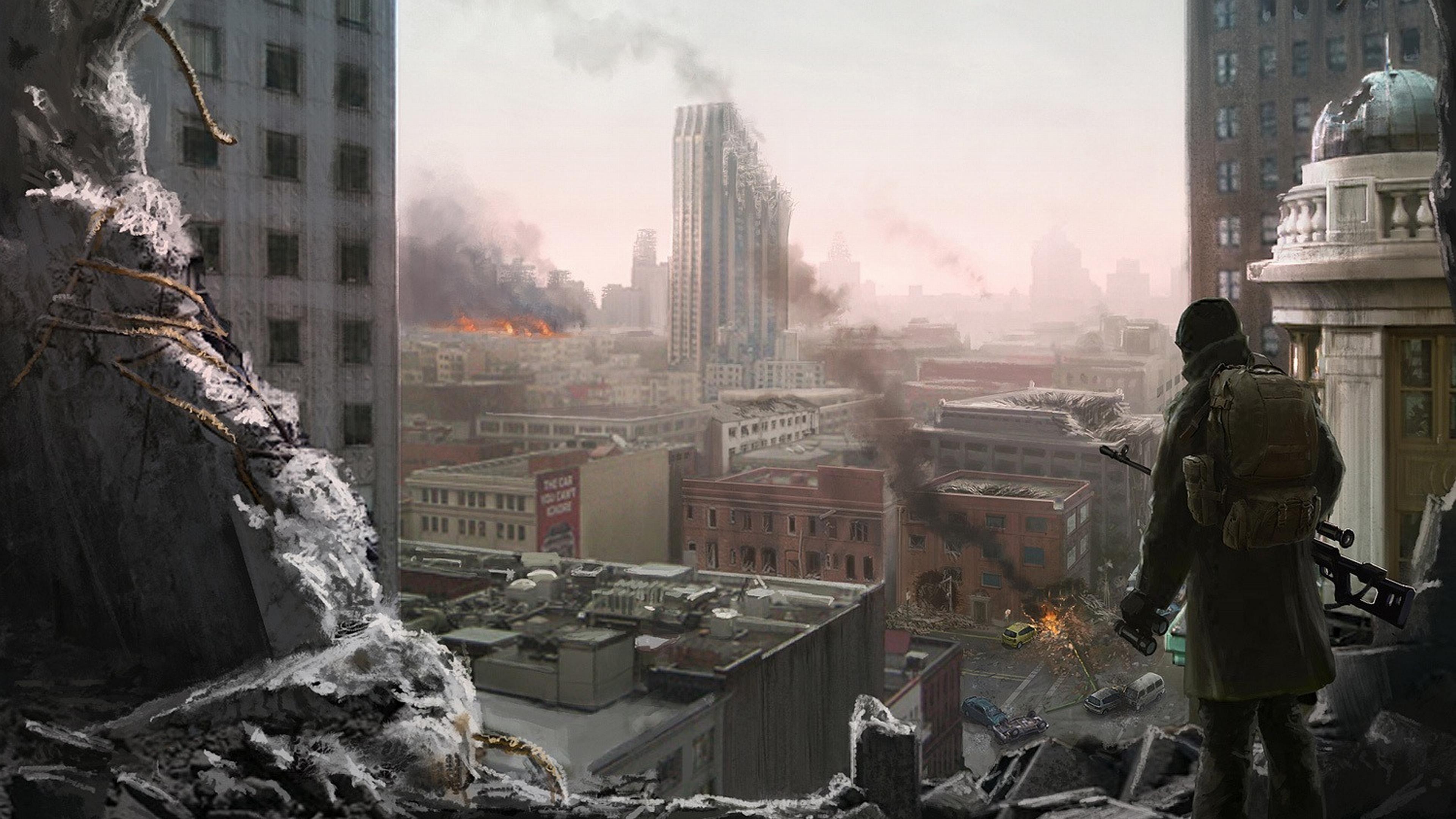 3840x2160 It's amazing how fast things can go from bad. to total sh*t storm. Apocalyptique, Fond ecran, Histoire