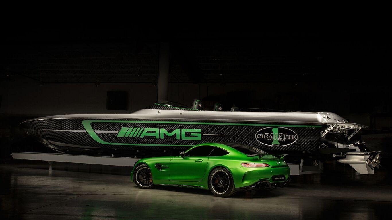 1366x768 Mercedes Amg Cigarette Racing Car And Boat 2017 1366x768 Resolution HD 4k Wallpaper, Image, Background, Photo and Picture