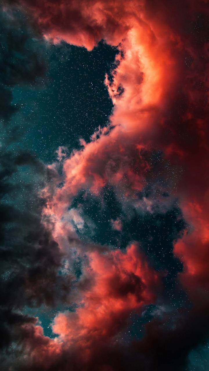 720x1280 HDR space cloud wallpaper by .