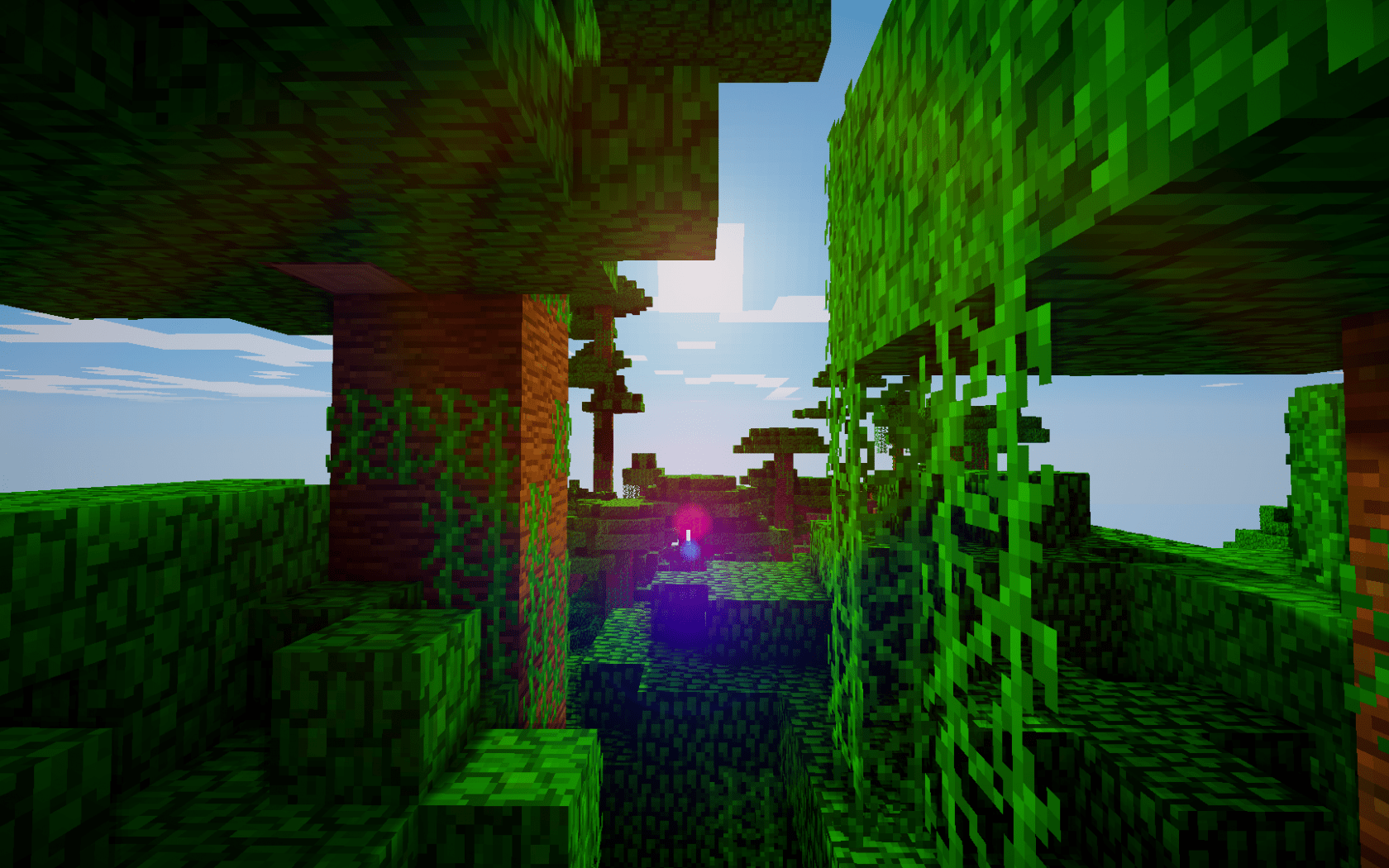 I made a 2D jungle render! : wallpapers  Minecraft wallpaper, Jungle  wallpaper, Heaven wallpaper